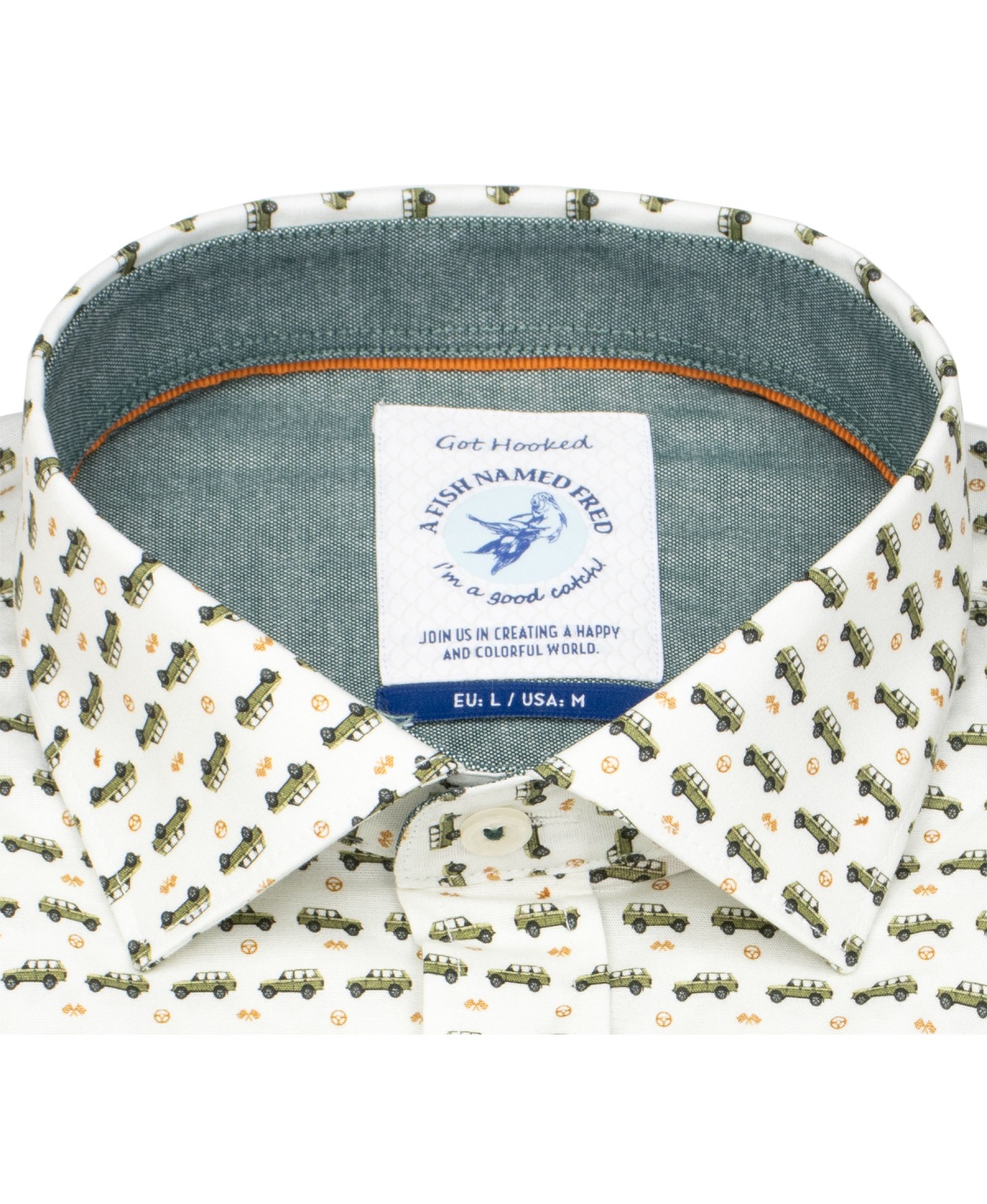 A Fish Named Fred Hemd - Modern Fit - Print - Geländewagen - mehrfarbig - ohne OVP