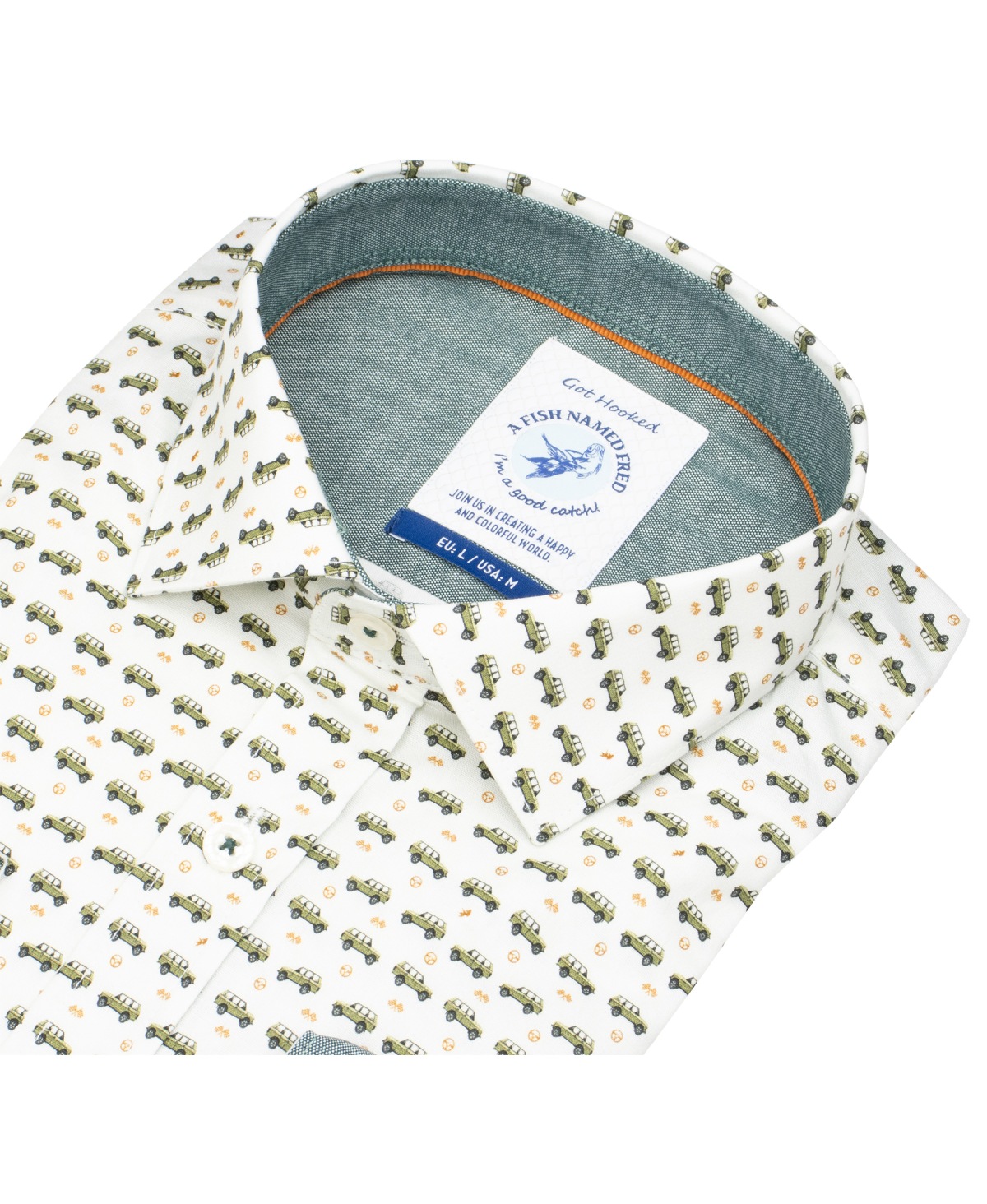 A Fish Named Fred Hemd - Modern Fit - Print - Geländewagen - mehrfarbig - ohne OVP