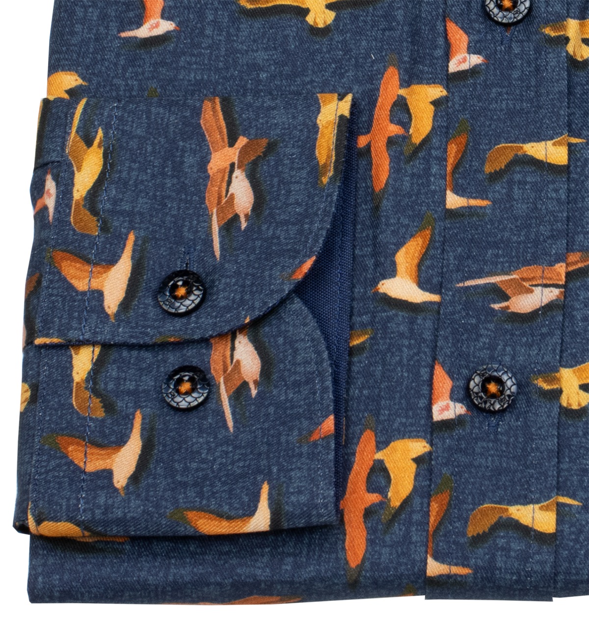 A Fish Named Fred Hemd - Modern Fit - Print - Möven - dunkelblau - ohne OVP