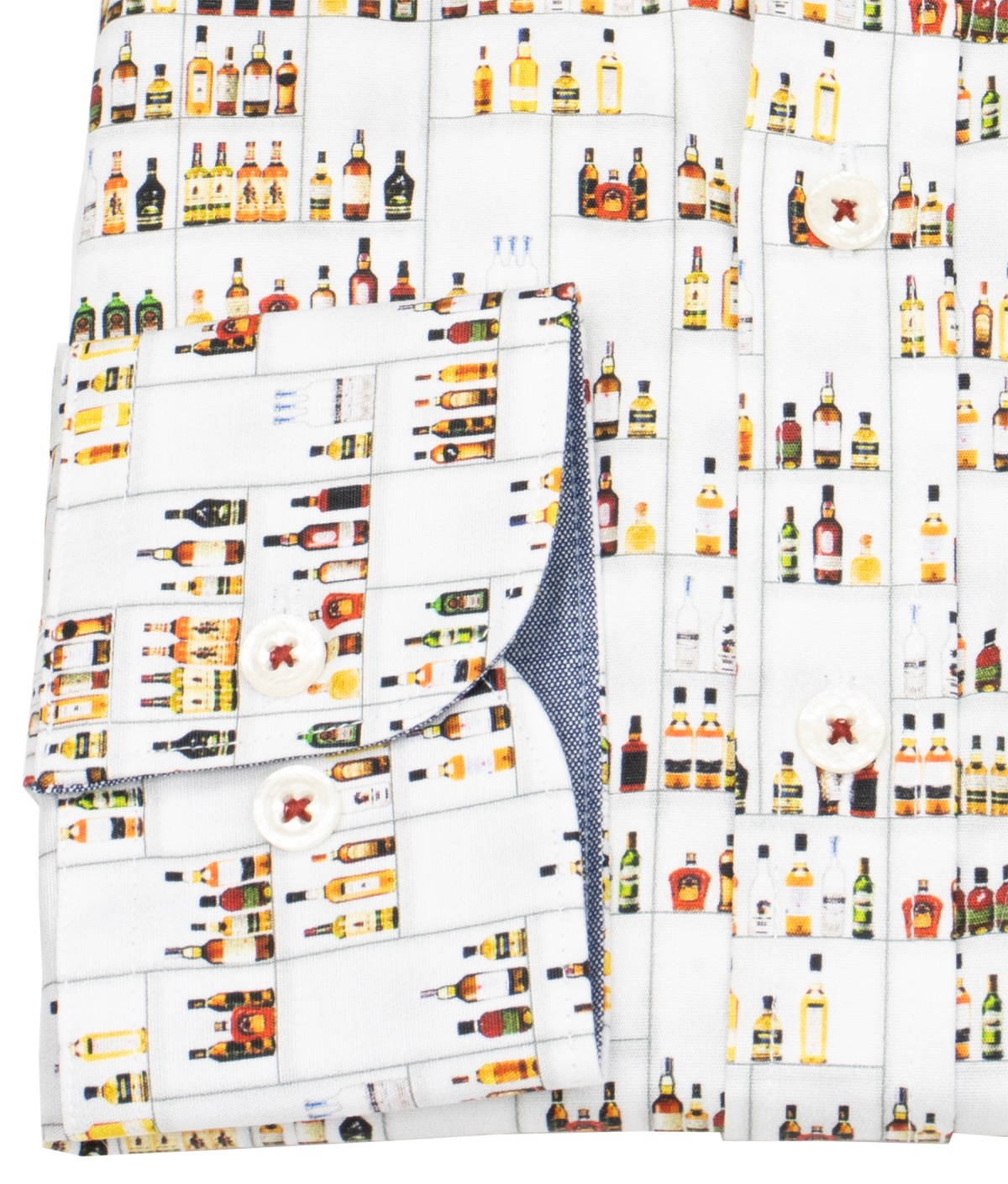 A Fish Named Fred Hemd - Modern Fit - Print - Spirituosen - mehrfarbig - ohne OVP