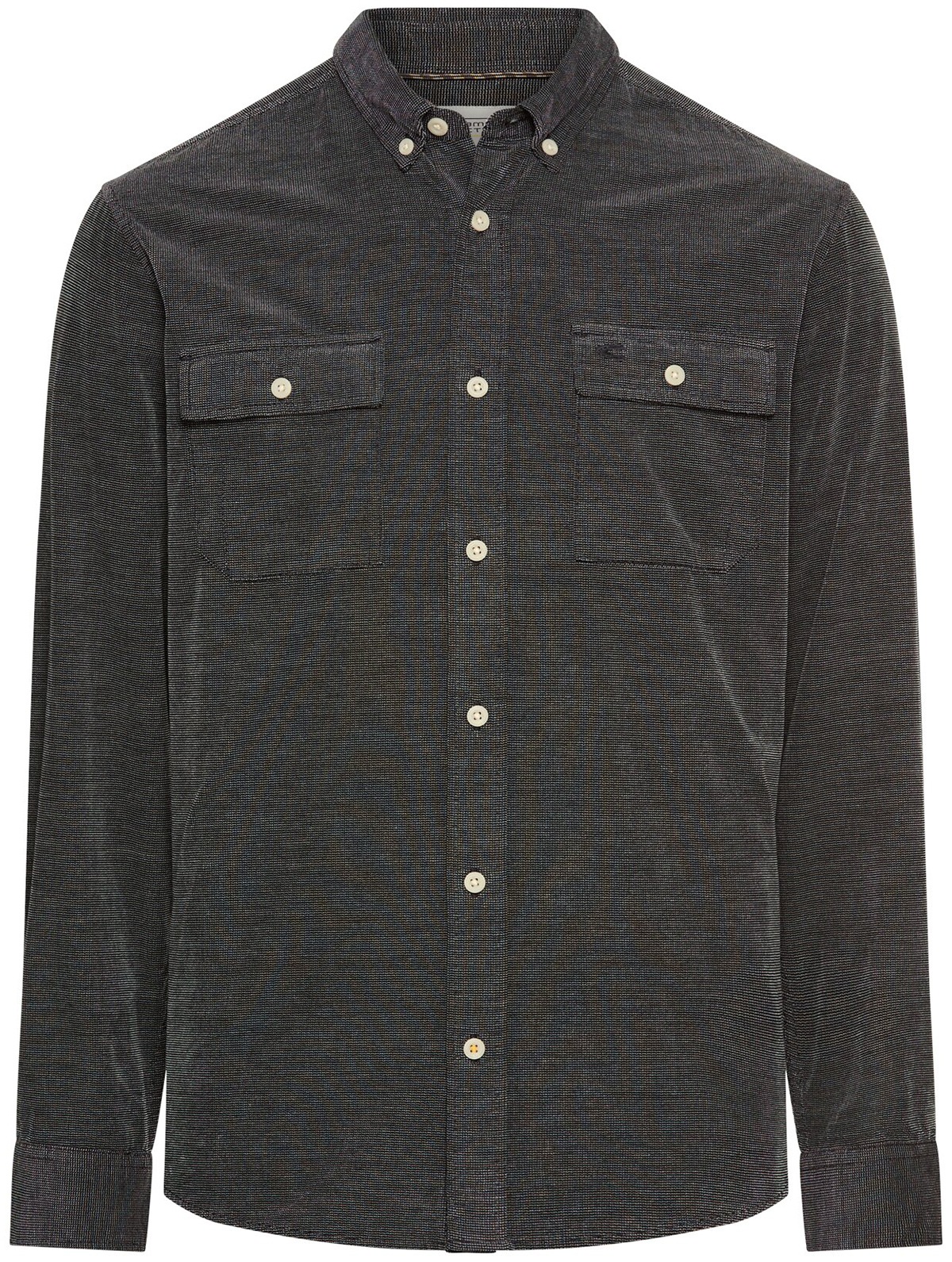 Camel Active Hemd - Regular Fit - Button Down Kragen - zwei aufgesetzte Taschen - anthrazit - ohne OVP