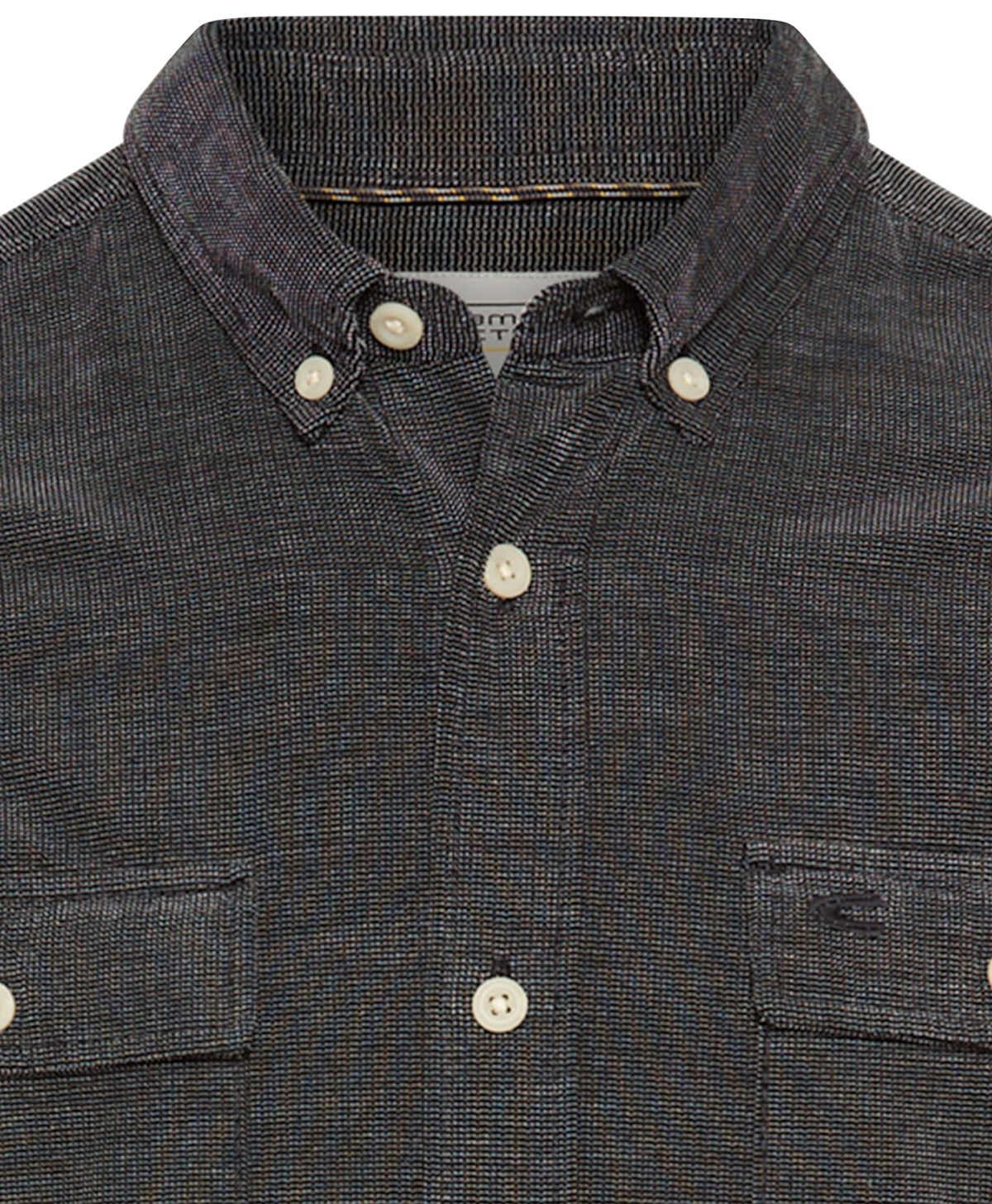 Camel Active Hemd - Regular Fit - Button Down Kragen - zwei aufgesetzte Taschen - anthrazit - ohne OVP