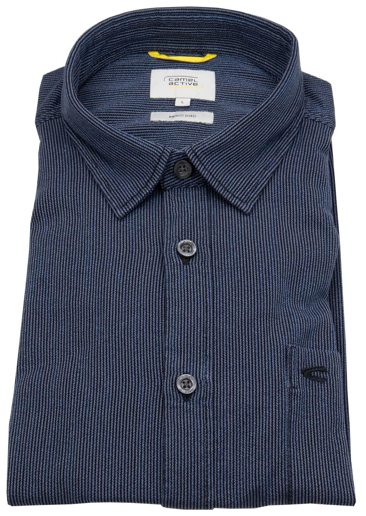 Camel Active Hemd - Regular Fit - feine Streifen - blau / dunkelblau - ohne OVP