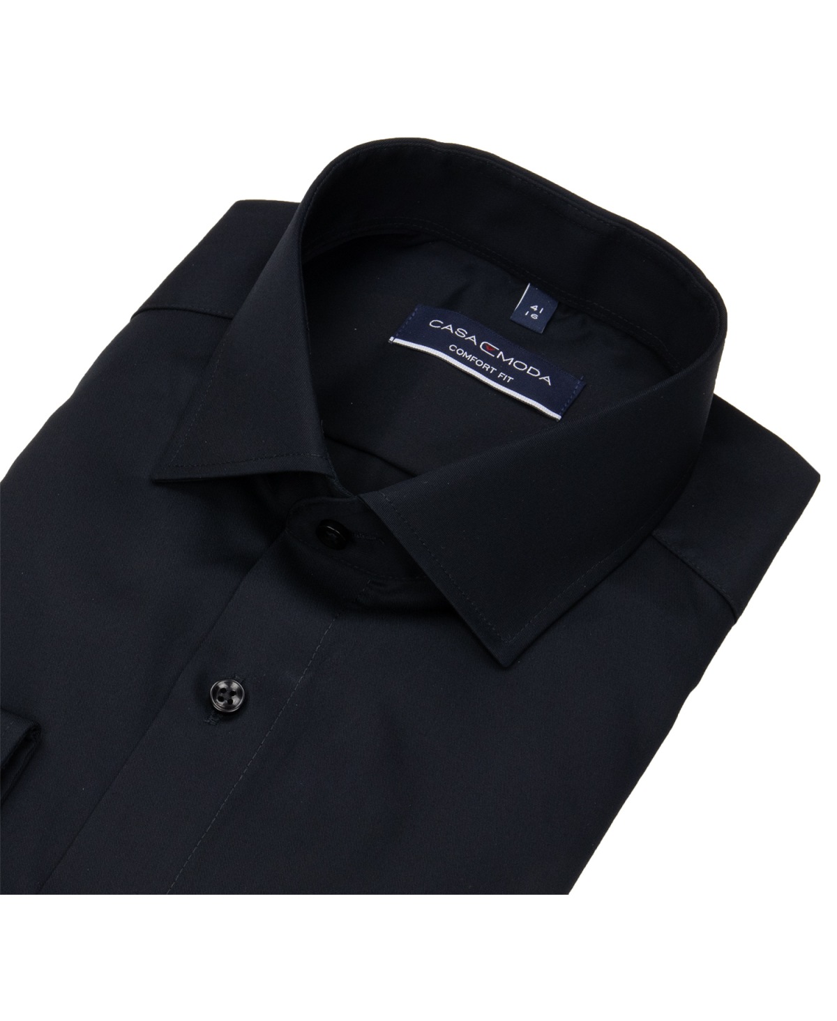 Casa Moda Hemd - Comfort Fit - Kentkragen - Twill - schwarz - extra langer 72cm Arm - ohne OVP