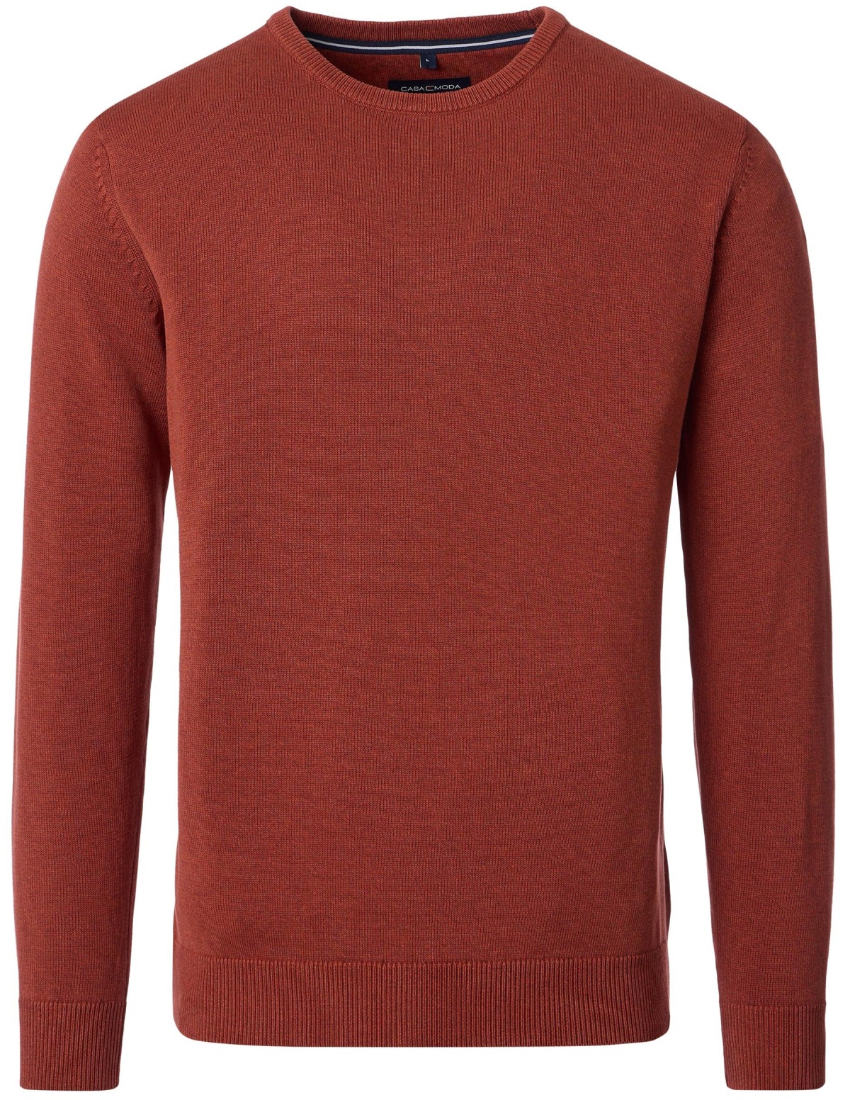 Casa Moda Pullover - Rundhals Ausschnitt - rotorange