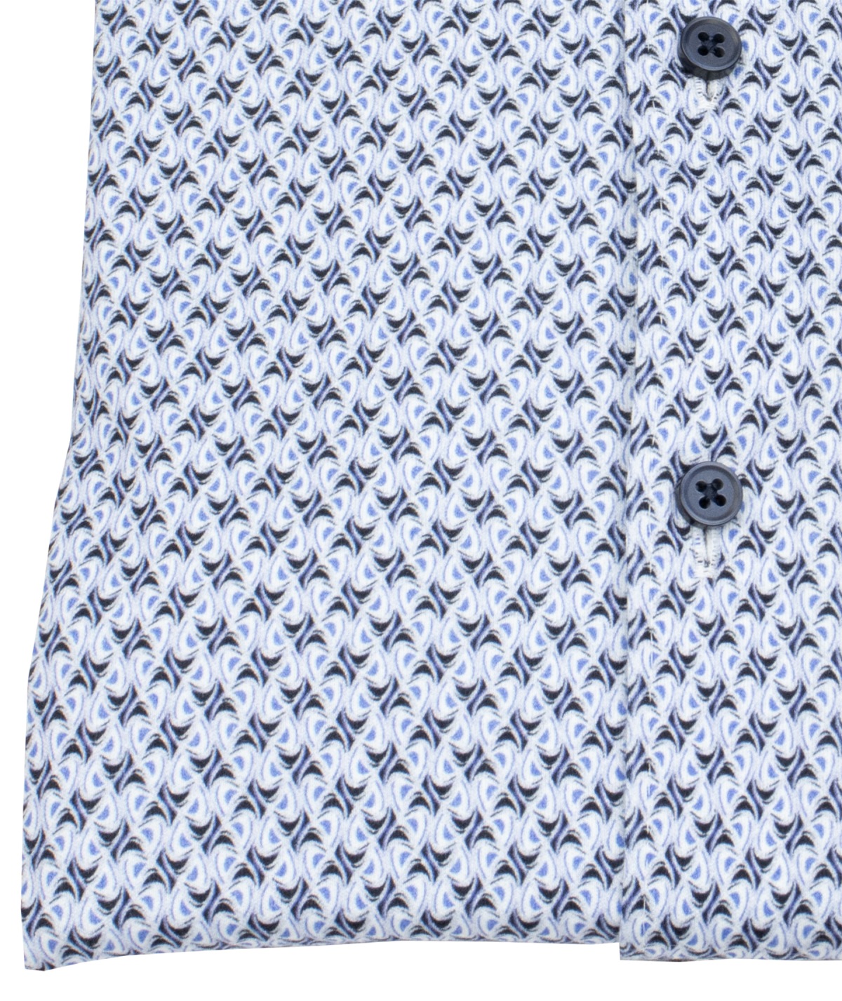 DESOTO Hemd - Slim Fit - Jersey - Kentkragen - Print - hellblau / dunkelblau - ohne OVP