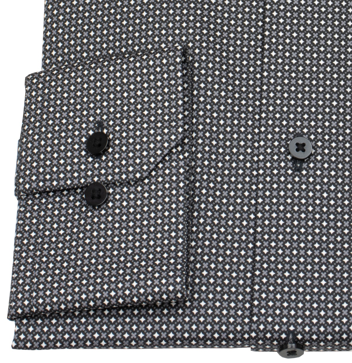 Eterna Hemd - Modern Fit - Dynamic Cotton - schwarz / weiß