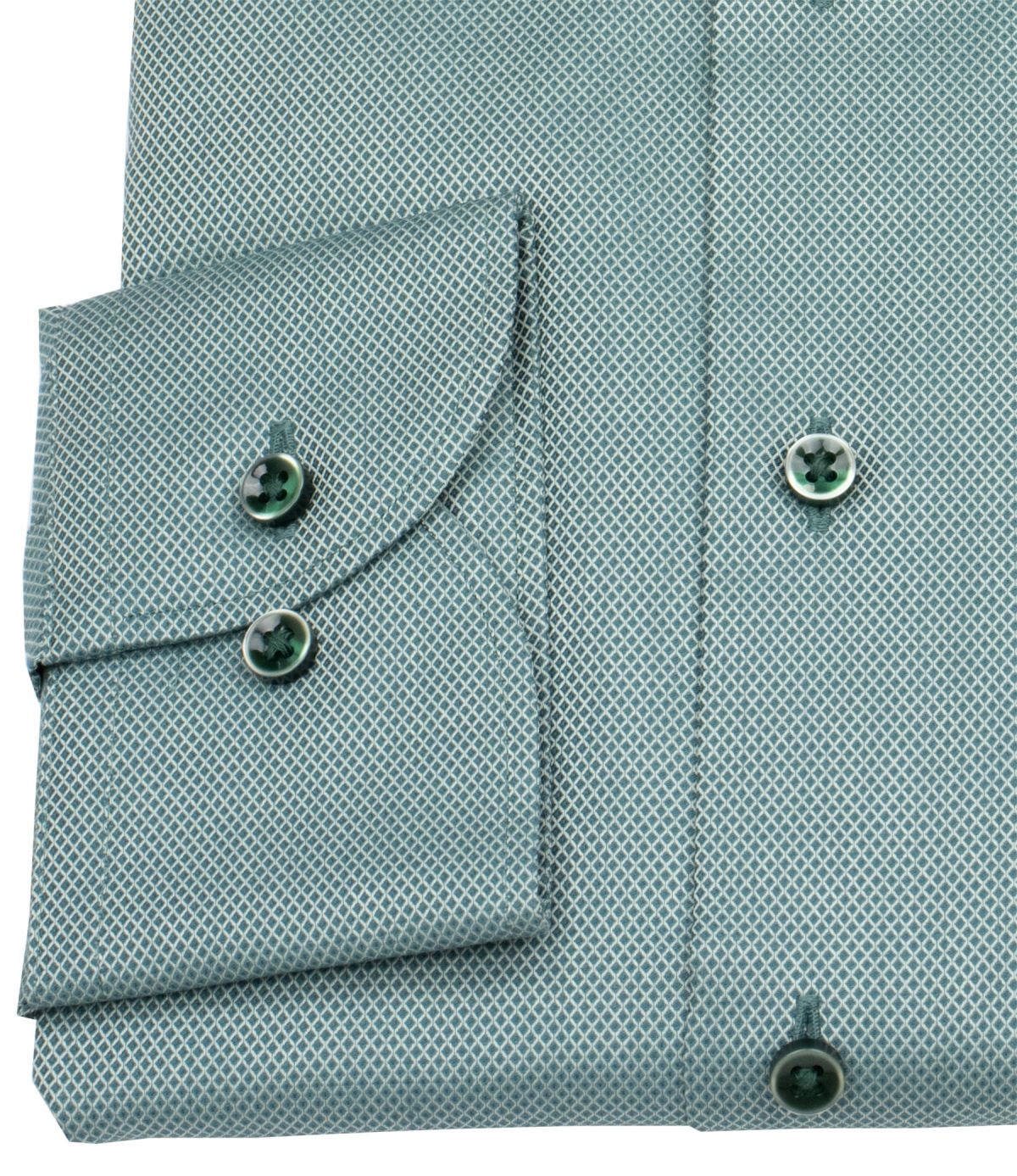 Eterna Hemd - Modern Fit - Dynamic Cotton - Struktur - grün