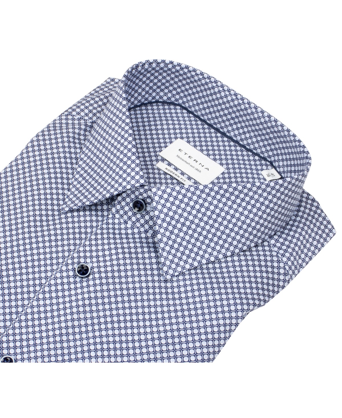 Eterna Hemd - Modern Fit - Kentkragen - dunkelblau / hellblau - ohne OVP