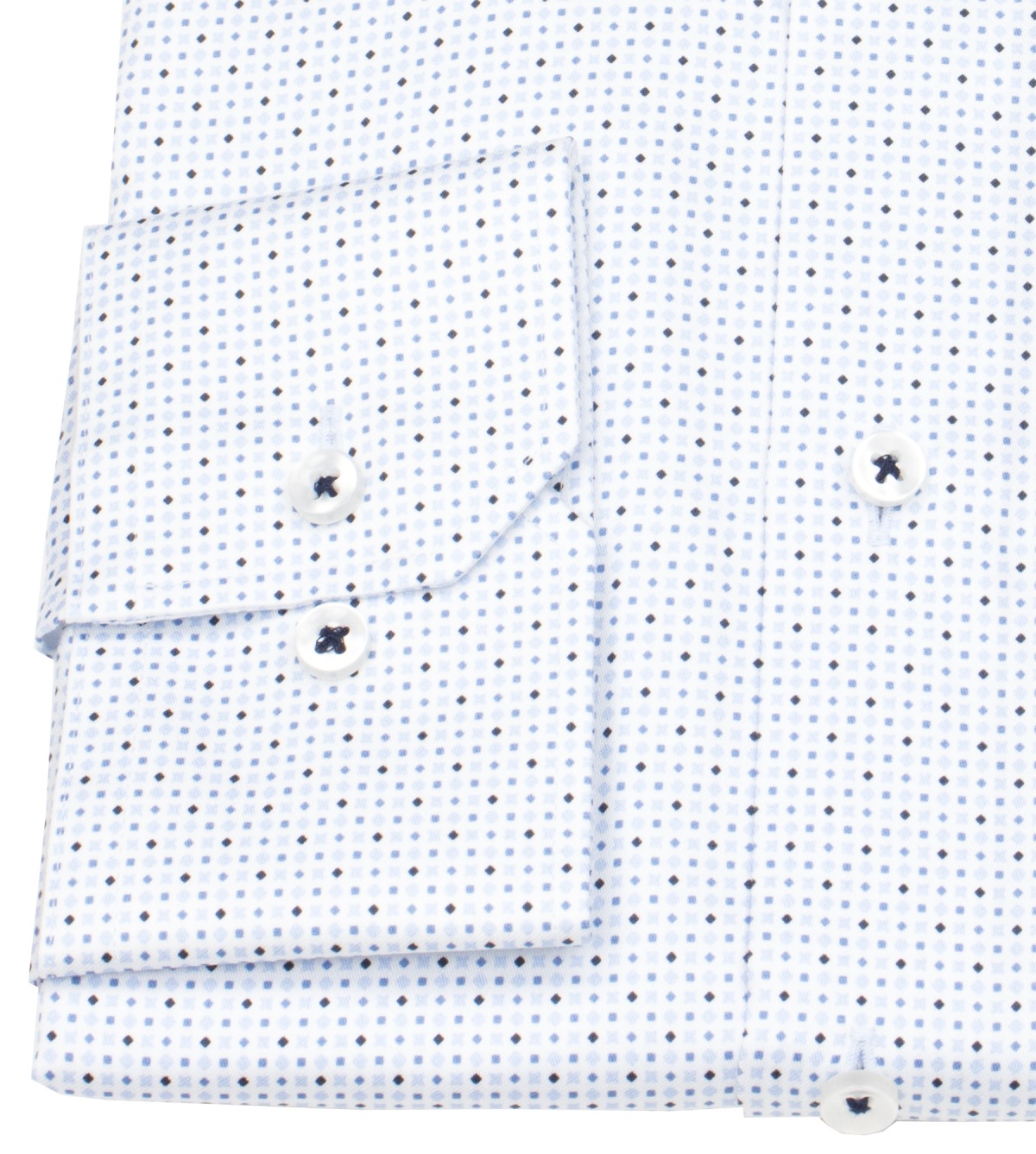 Eterna Hemd - Modern Fit - Kentkragen - hellblau / dunkelblau / weiß - extra langer 68cm Arm - ohne OVP