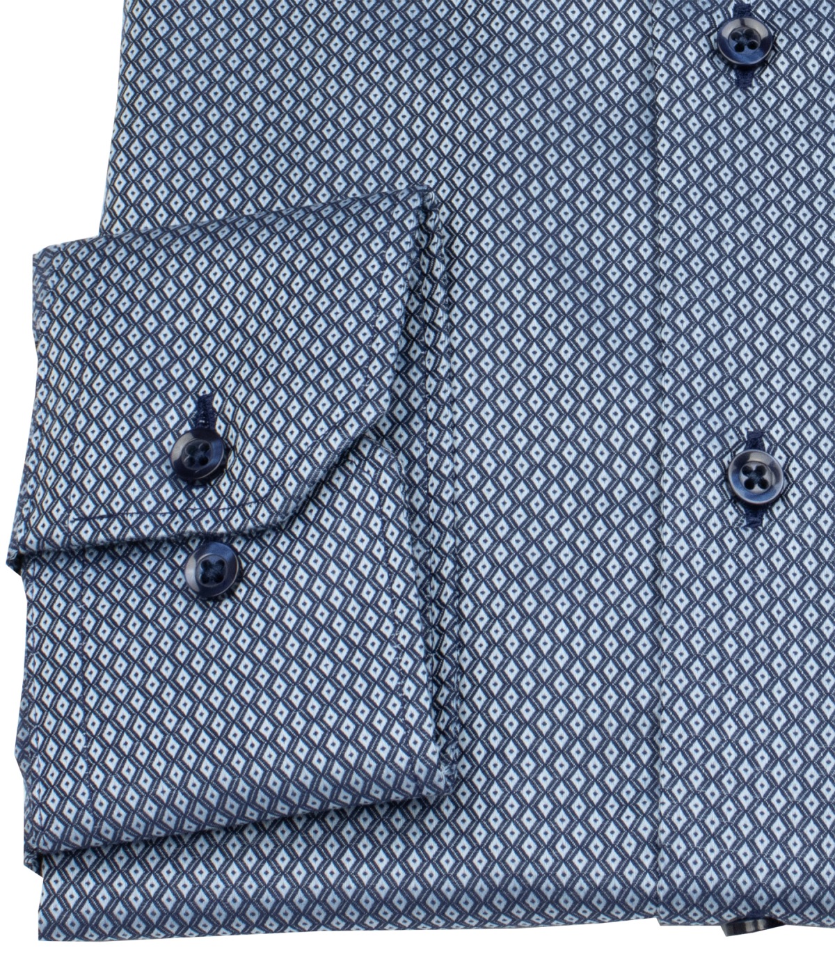 Eterna Hemd - Modern Fit - Print - blau / hellblau - extra langer 69cm Arm - ohne OVP