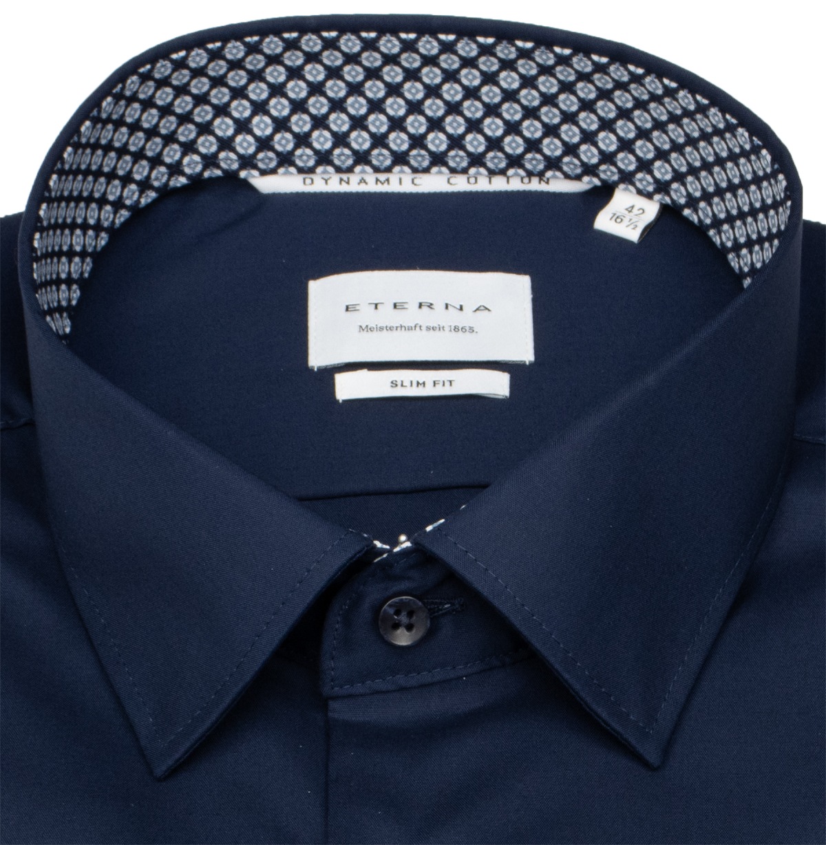 Eterna Hemd - Slim Fit - Kentkragen - Dynamic Cotton - dunkelblau - ohne OVP