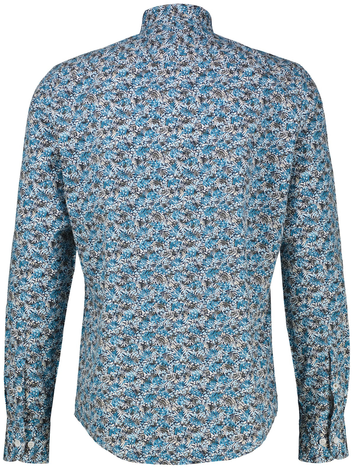 Lerros Hemd - Regular Fit - Haikragen - feines Muster - blau - ohne OVP