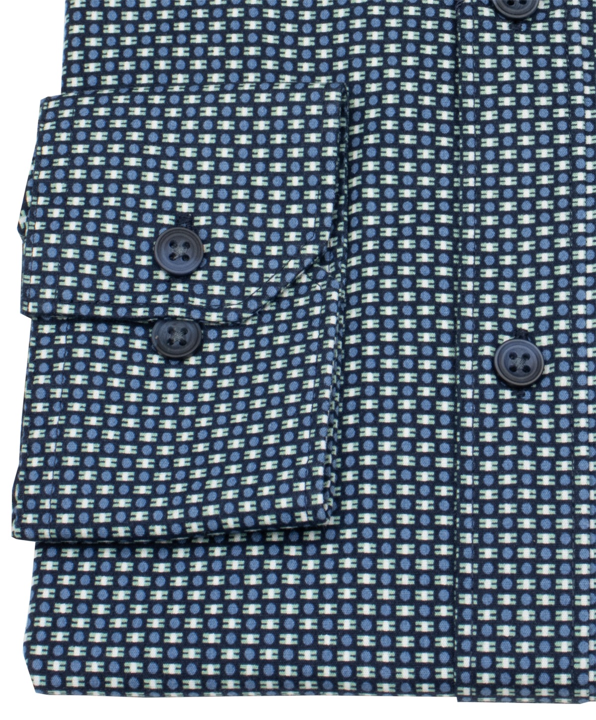 Lerros Hemd - Regular Fit - Haikragen - feines Muster - blau - ohne OVP