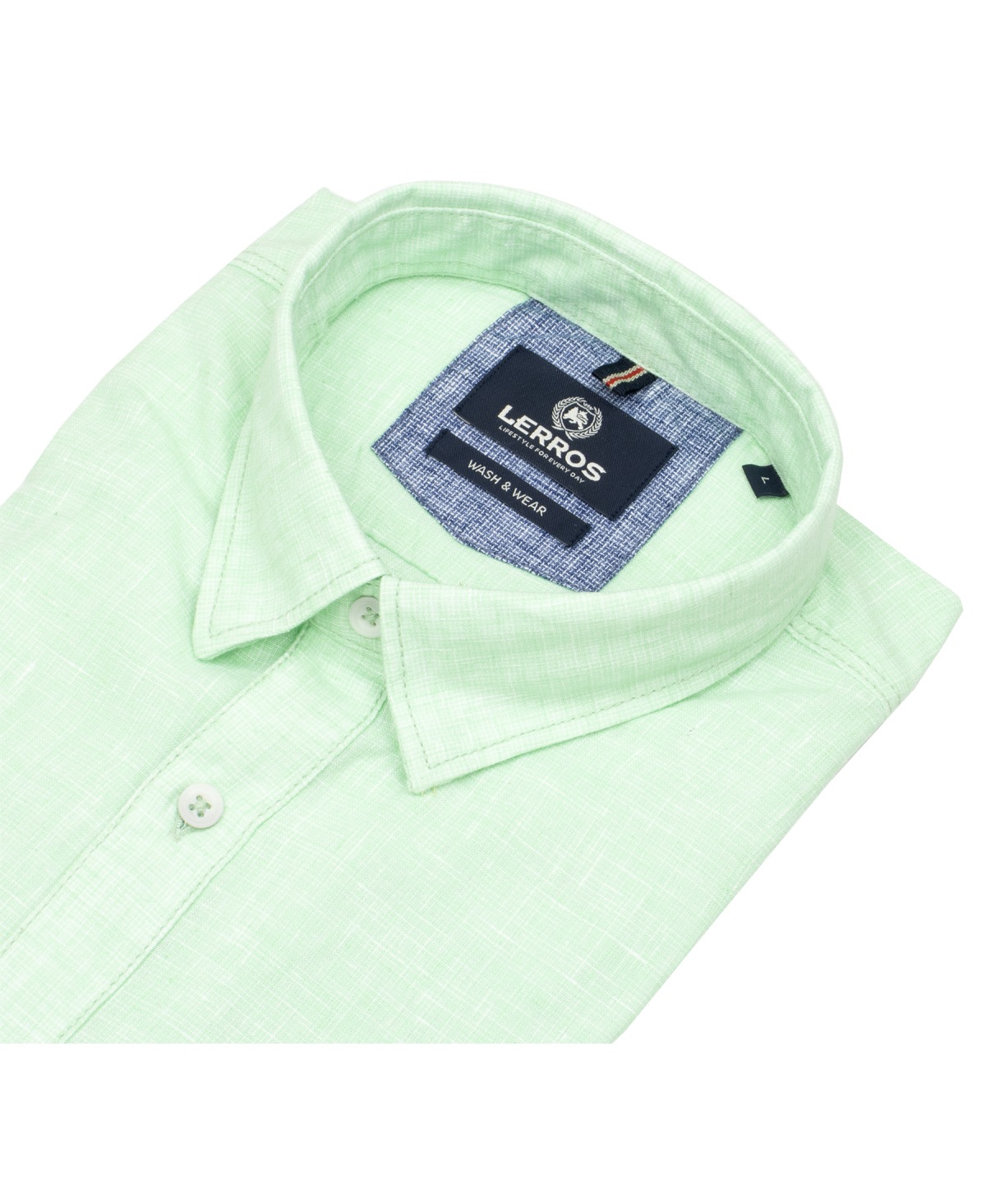 Lerros Kurzarmhemd - Regular Fit - Under Button Down - hellgrün - ohne OVP