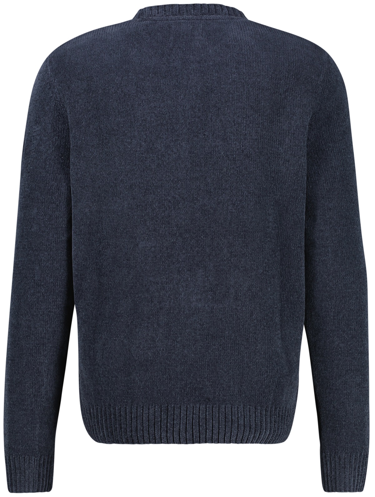 Lerros Pullover - Regular Fit - Rundhals-Ausschnitt - Chenille - dunkelblau