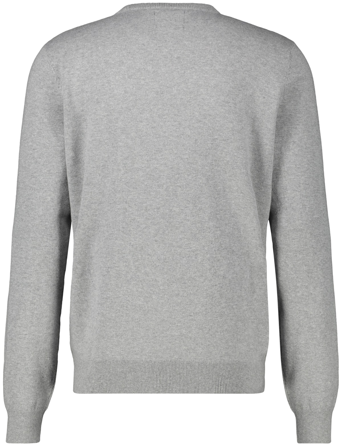 Lerros Pullover - Regular Fit - Rundhals-Ausschnitt - grau