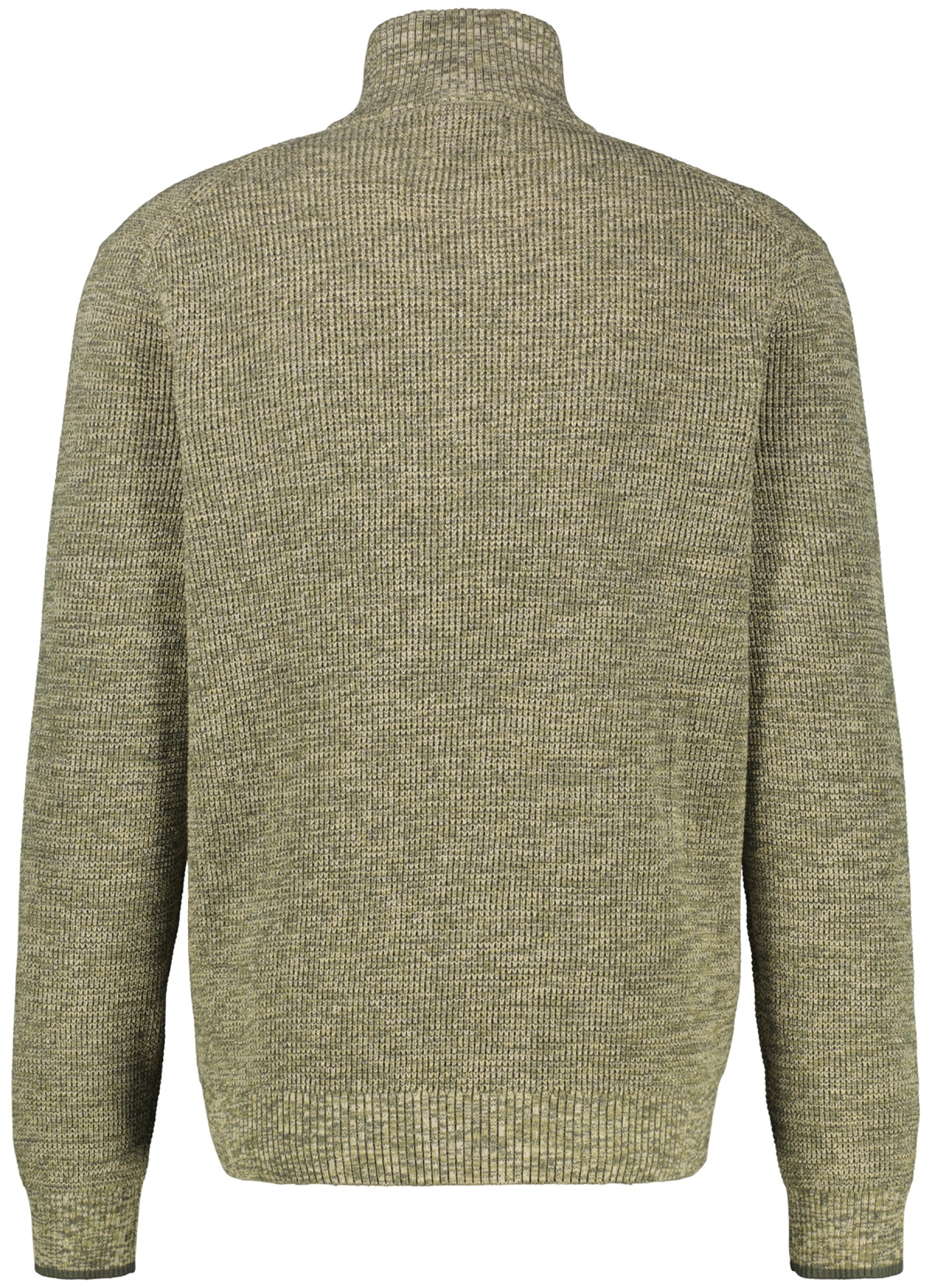 Lerros Pullover - Regular Fit - Strick - Troyerkragen - grün