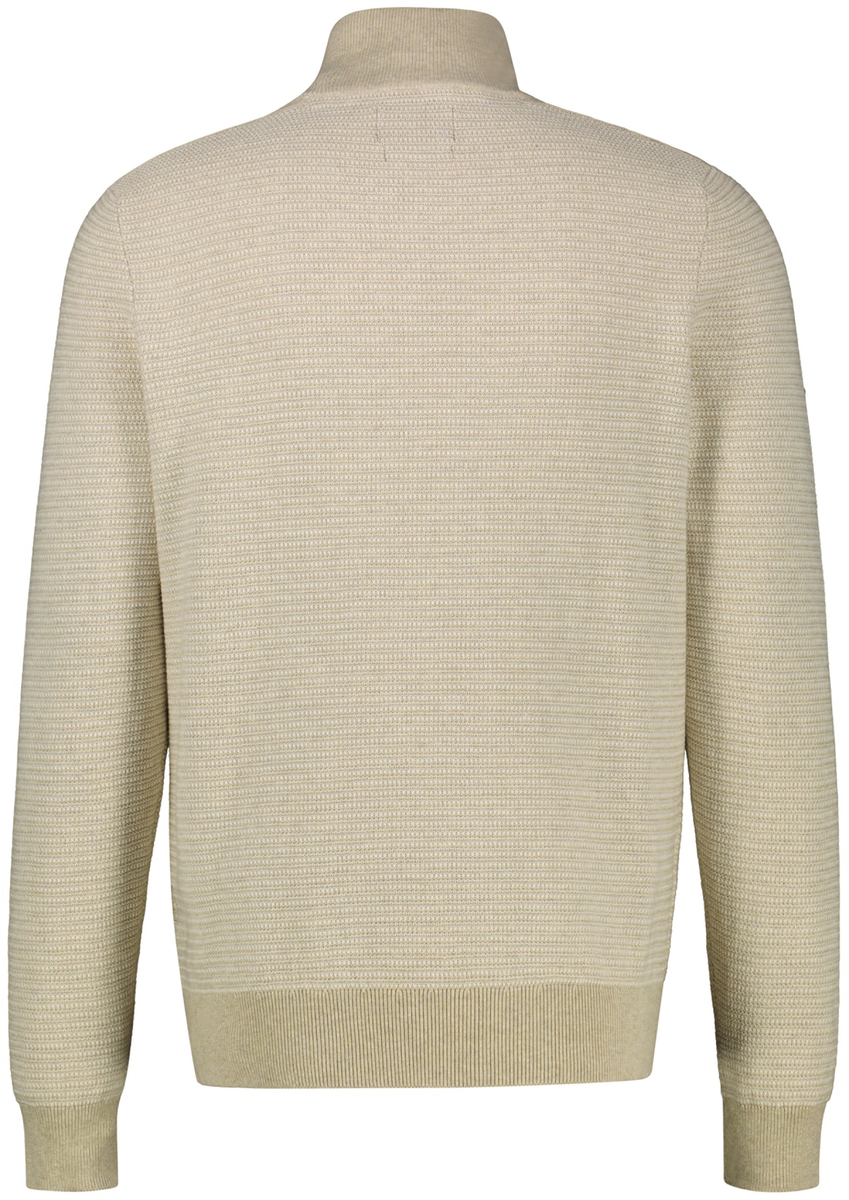 Lerros Pullover - Regular Fit - Troyer - Struktur - beige