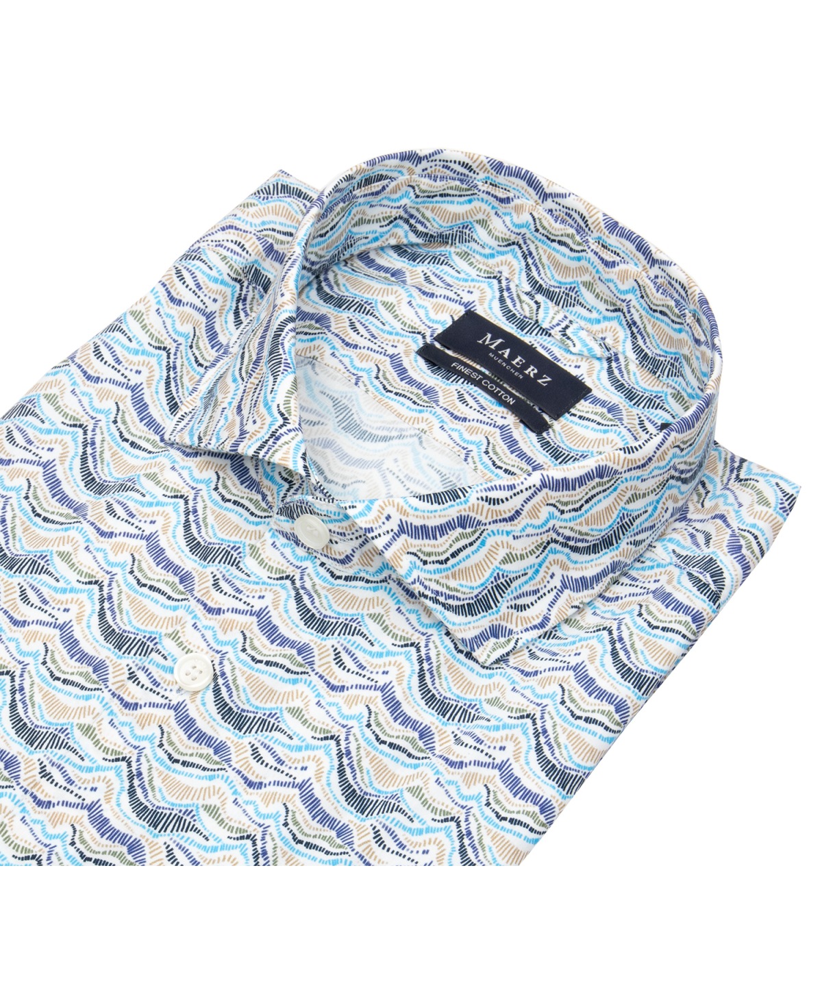 MAERZ Muenchen Hemd - Modern Fit - Kentkragen - Print - mehrfarbig - ohne OVP