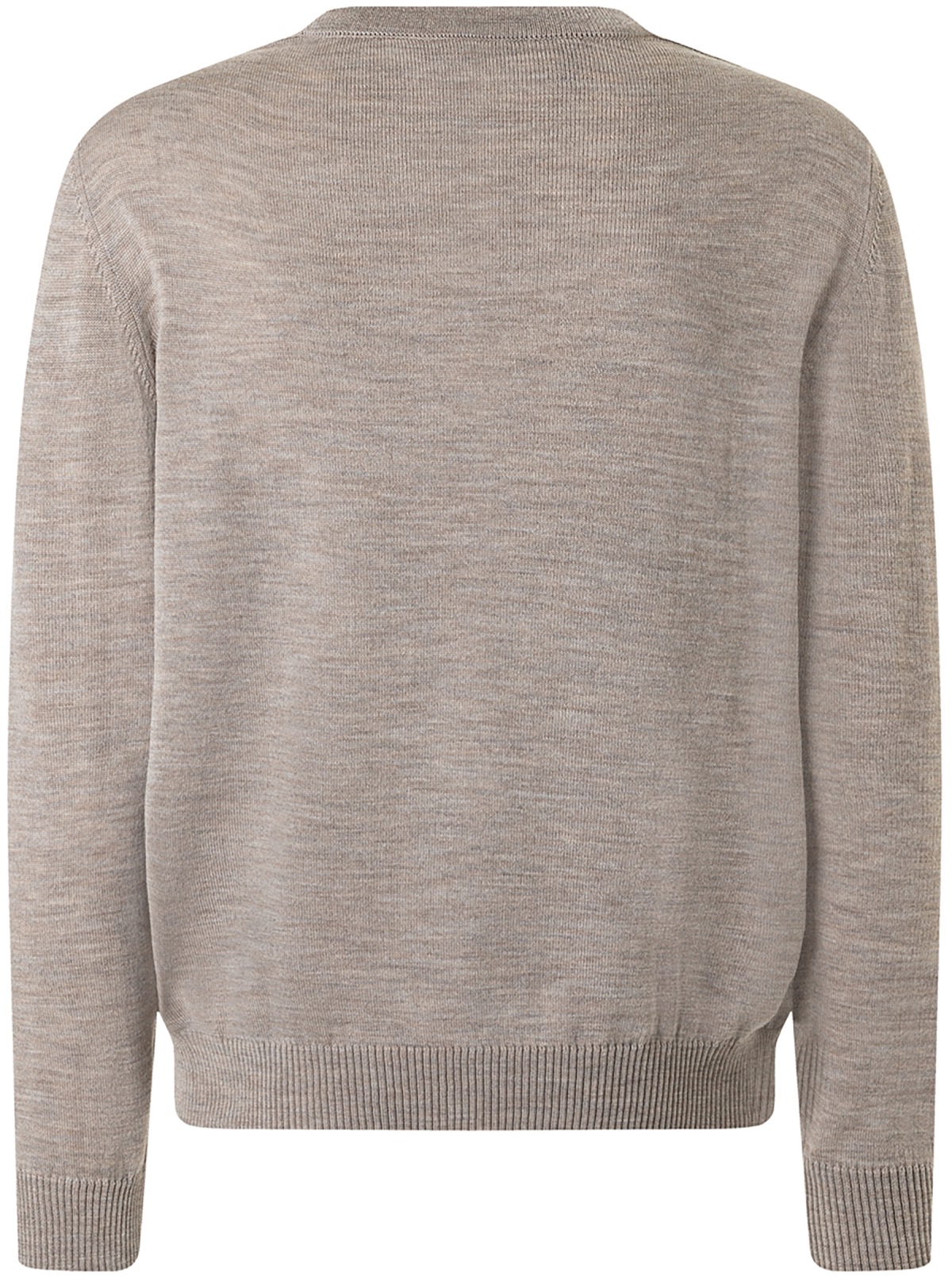 MAERZ Muenchen Pullover - Classic Fit - V-Ausschnitt - Merinowolle - beige