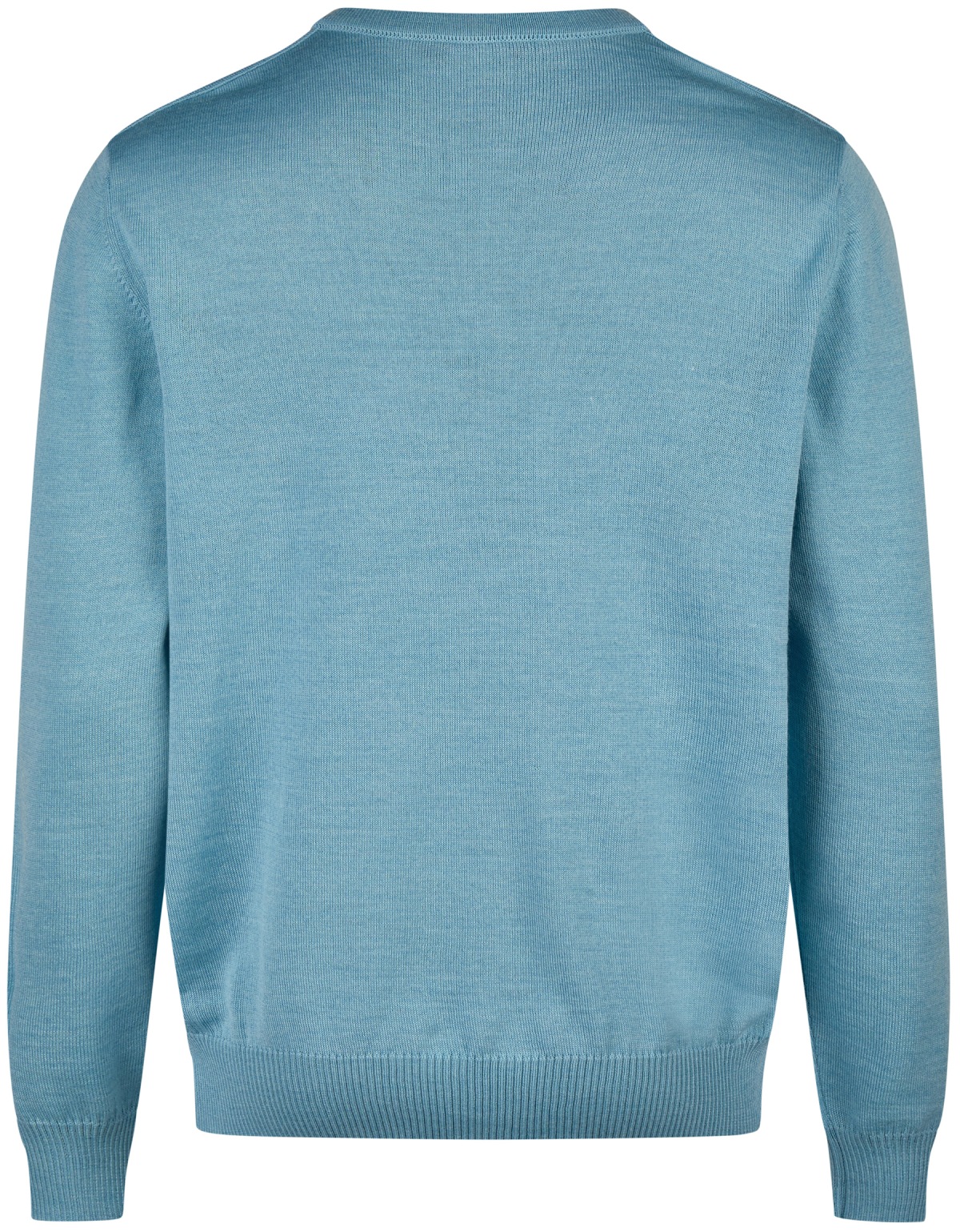 MAERZ Muenchen Pullover - Comfort Fit - V-Ausschnitt - Merinowolle - hellblau