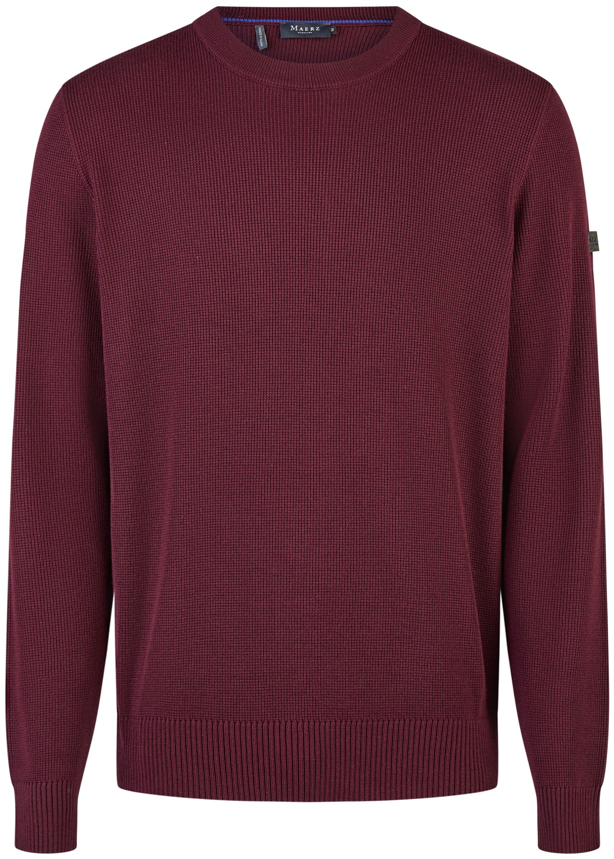 MAERZ Muenchen Pullover - Regular Fit - Rundhals - barolo rot