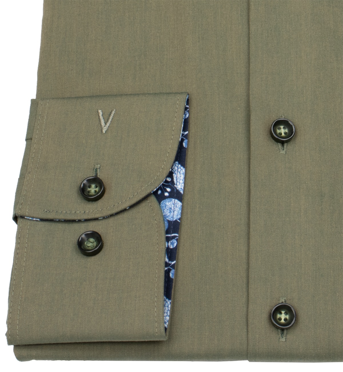 Marvelis Hemd - Body Fit - Kentkragen - grün - extra langer 69cm Arm - ohne OVP