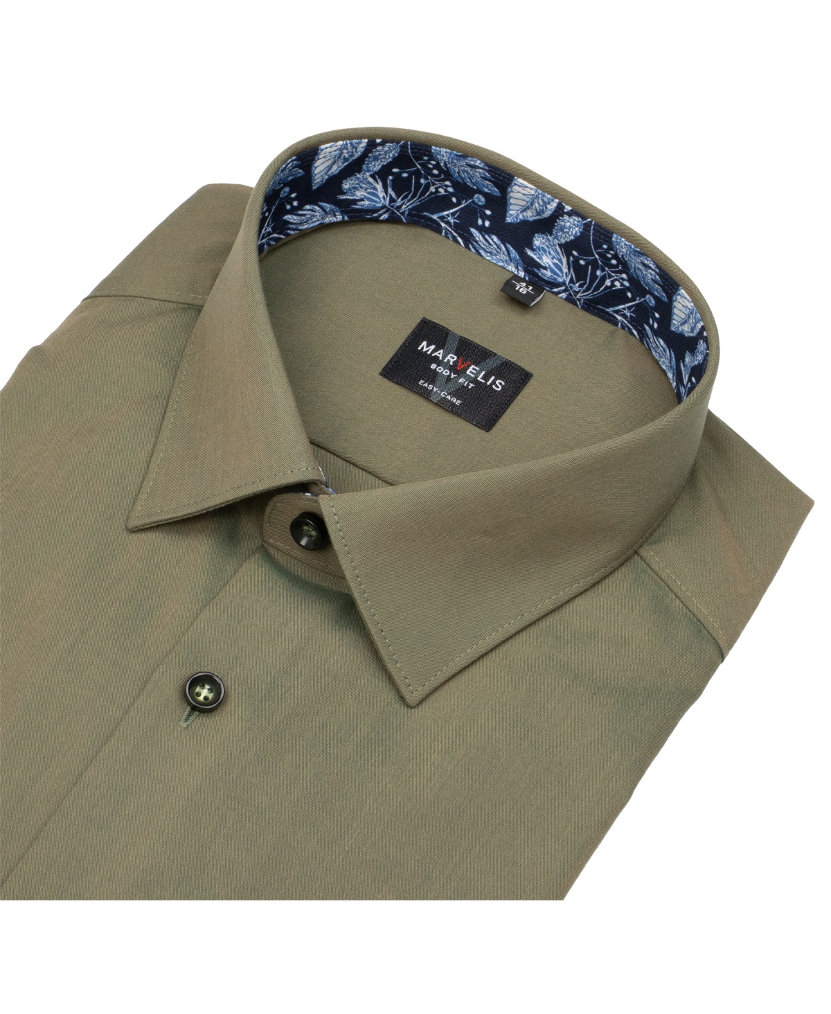 Marvelis Hemd - Body Fit - Kentkragen - grün - extra langer 69cm Arm - ohne OVP