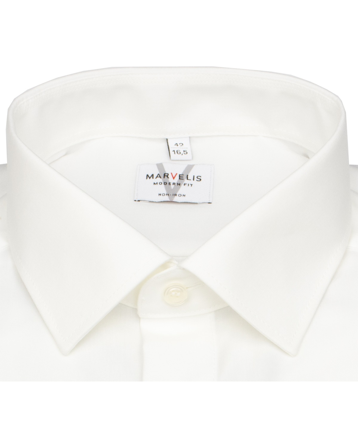 Marvelis Hemd - Modern Fit - Kentkragen - hellbeige - ohne OVP