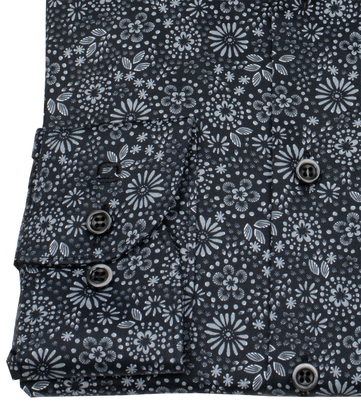 OLYMP Hemd - Level 5 Body Fit - schwarz / grau - extra langer 69cm Arm - ohne OVP