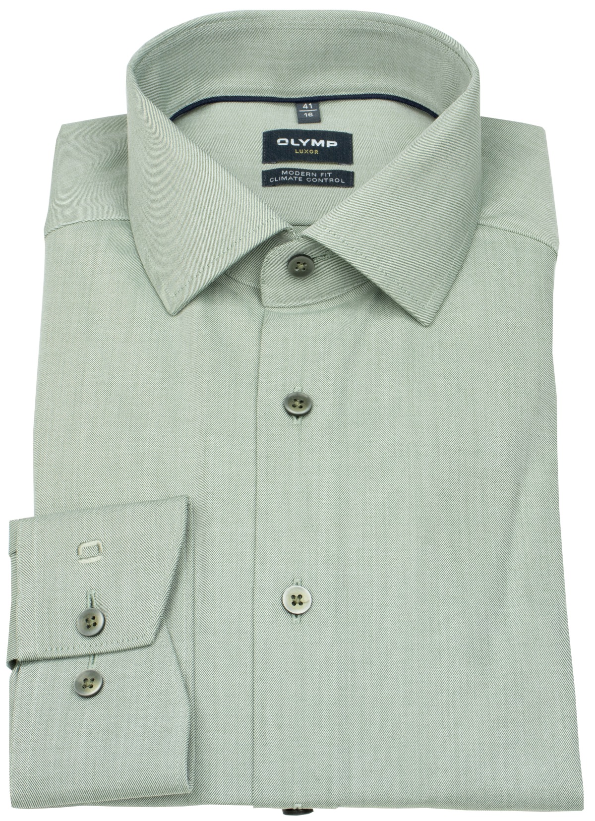 OLYMP Hemd - Modern Fit - 24/7 Climate Control - grün - extra langer 69cm Arm - ohne OVP