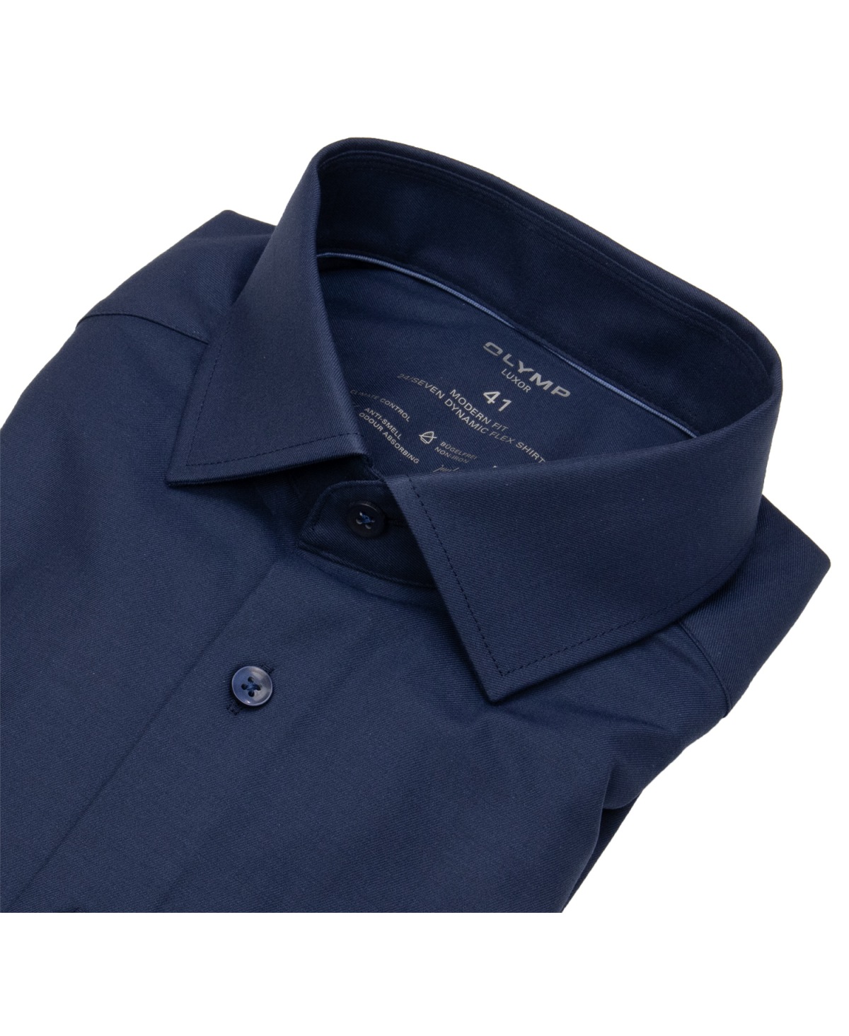 OLYMP Hemd - Modern Fit - 24/7 Climate Control - Kentkragen - dunkelblau - ohne OVP