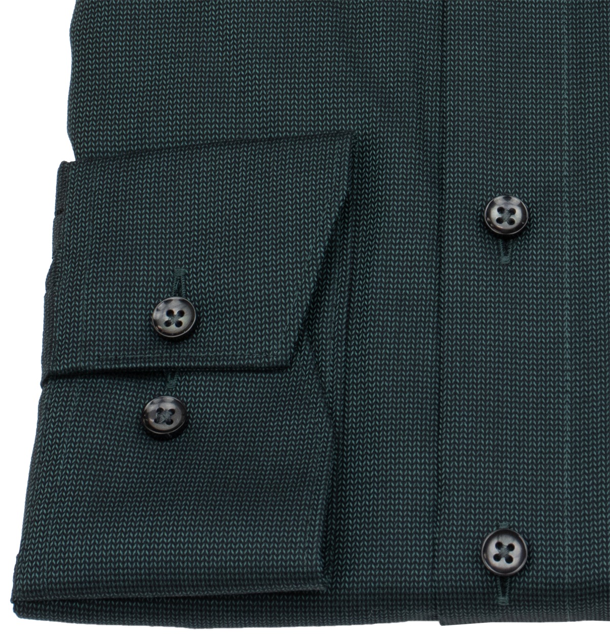 OLYMP Hemd - Modern Fit - Struktur - grün / schwarz - extra langer 69cm Arm - ohne OVP