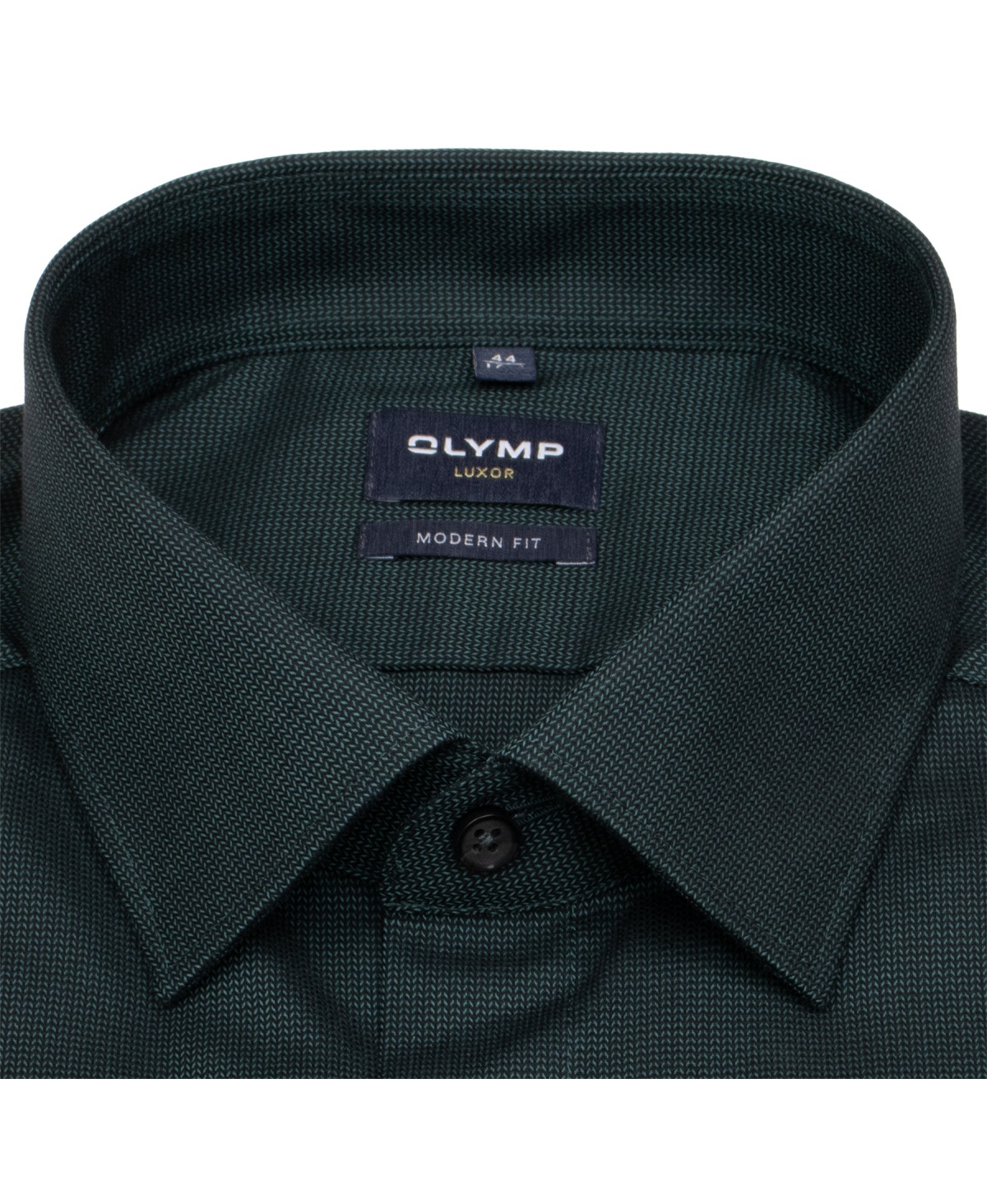 OLYMP Hemd - Modern Fit - Struktur - grün / schwarz - extra langer 69cm Arm - ohne OVP