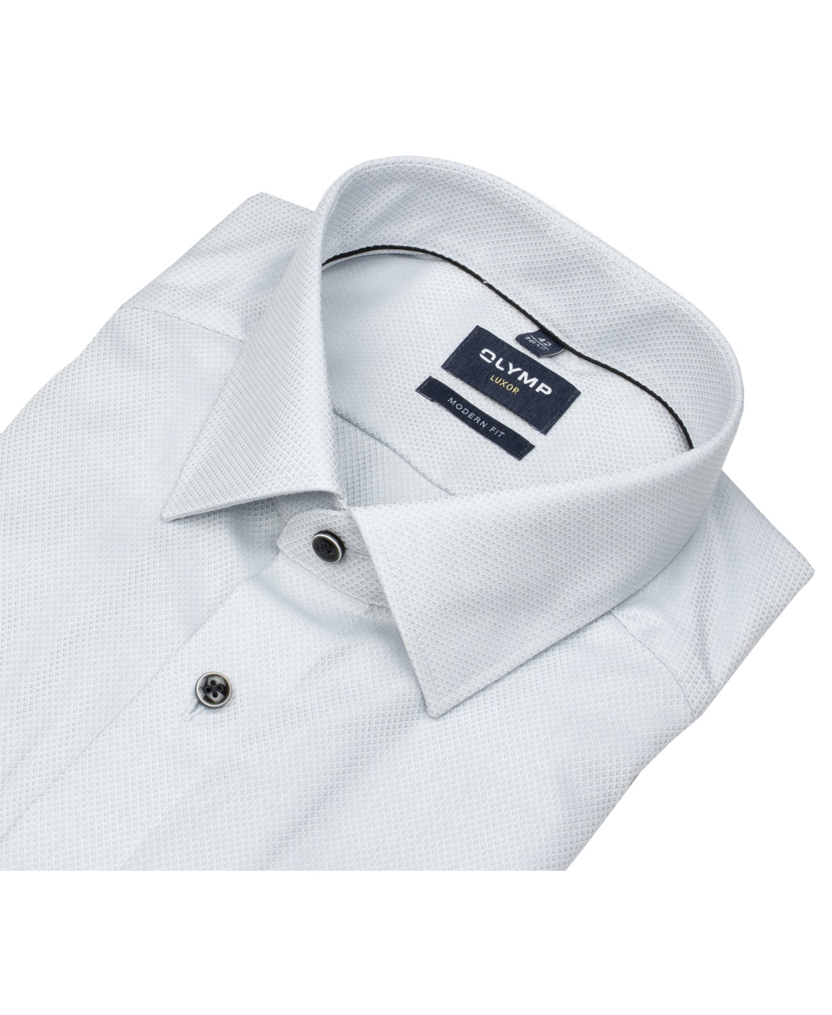 OLYMP Hemd - Modern Fit - Struktur - silbergrau - extra langer 69cm Arm