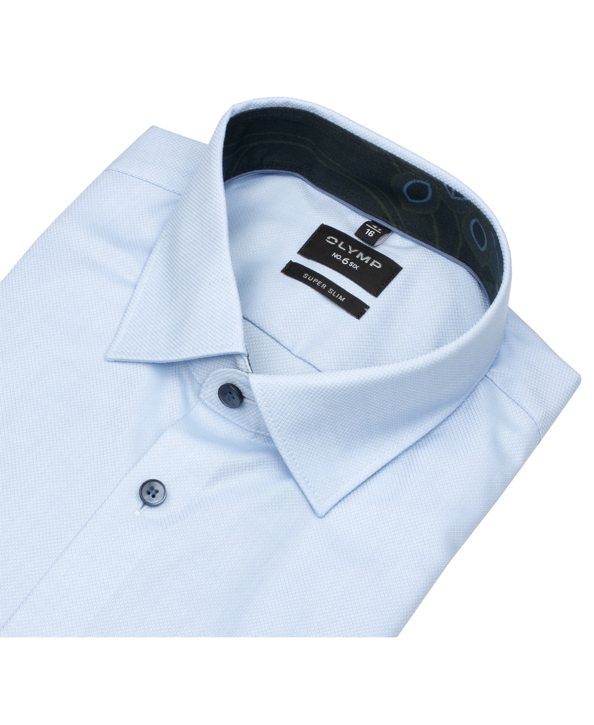 OLYMP Hemd - No. Six Super Slim - Struktur - hellblau - extra langer 69cm Arm - ohne OVP