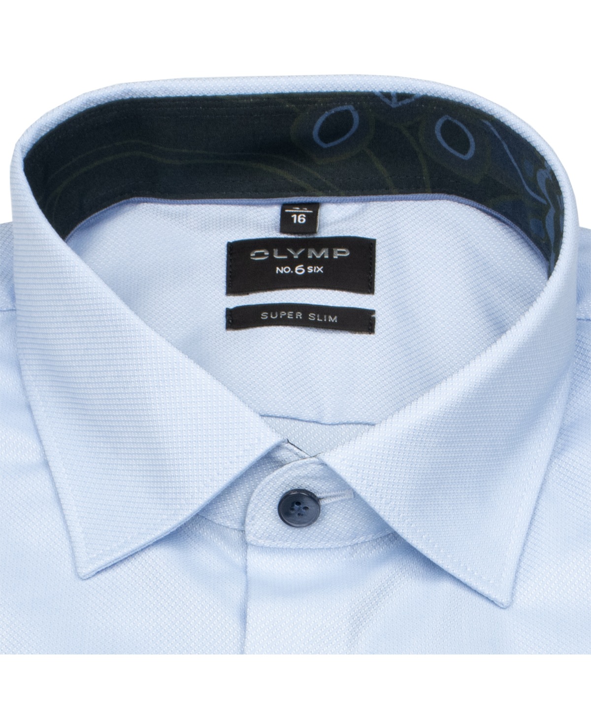 OLYMP Hemd - No. Six Super Slim - Struktur - hellblau - extra langer 69cm Arm - ohne OVP