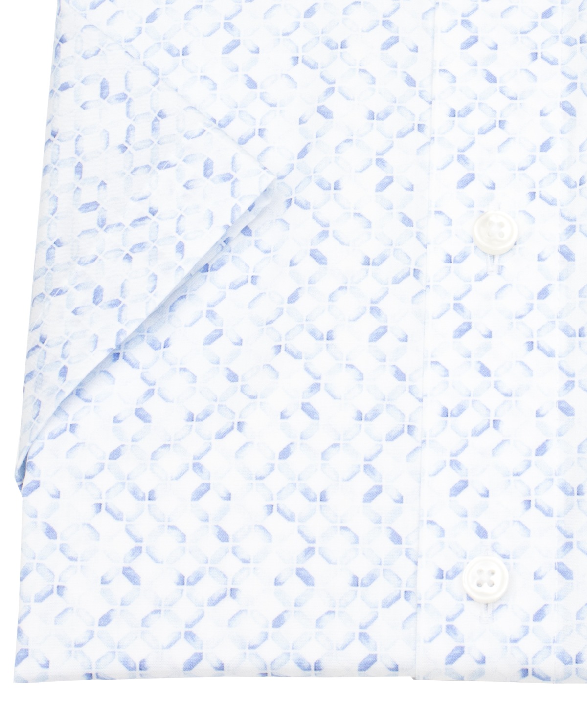 OLYMP Kurzarmhemd - Modern Fit - Rauten - hellblau / weiß - ohne OVP