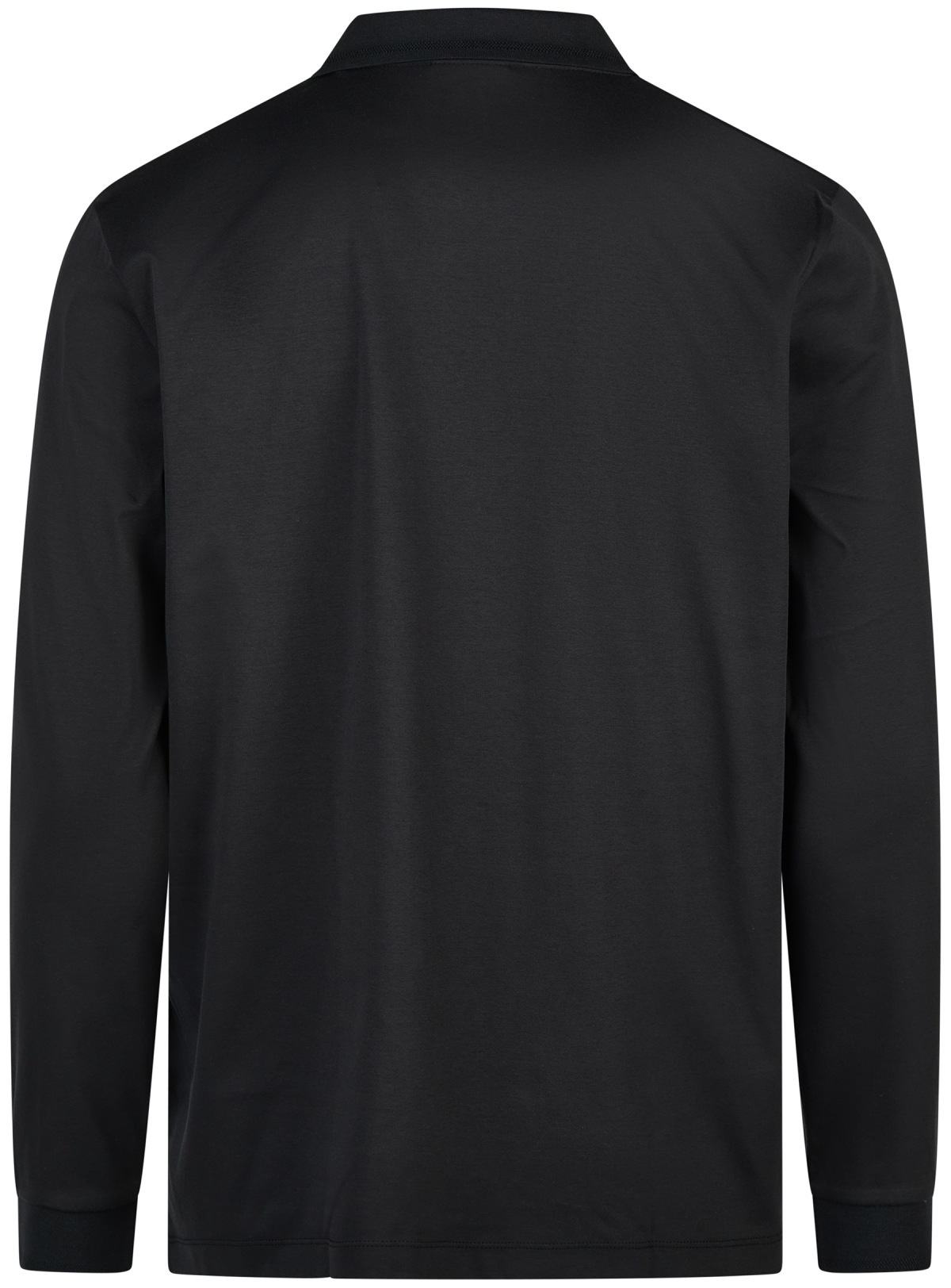 OLYMP Poloshirt - Regular Fit - Langarm - Reissverschluss - Interlock Jersey - schwarz