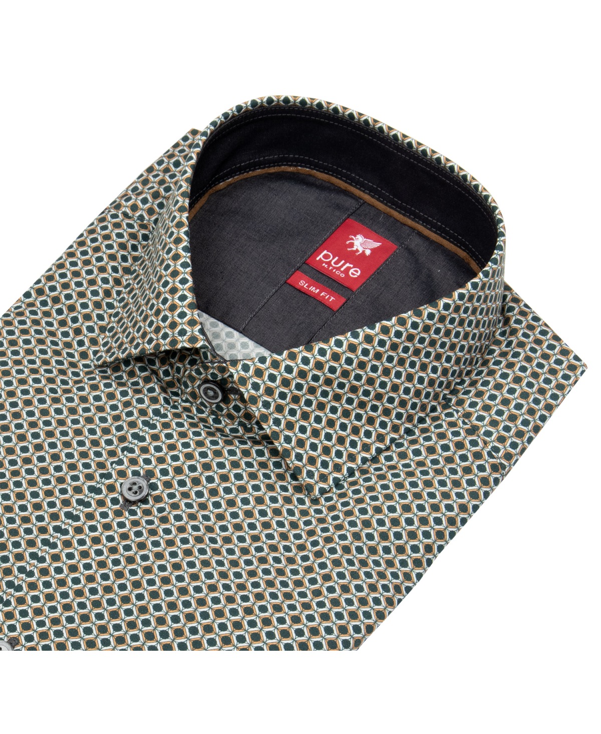 Pure Hemd - Slim Fit - Kentkragen - Print - mehrfarbig - ohne OVP