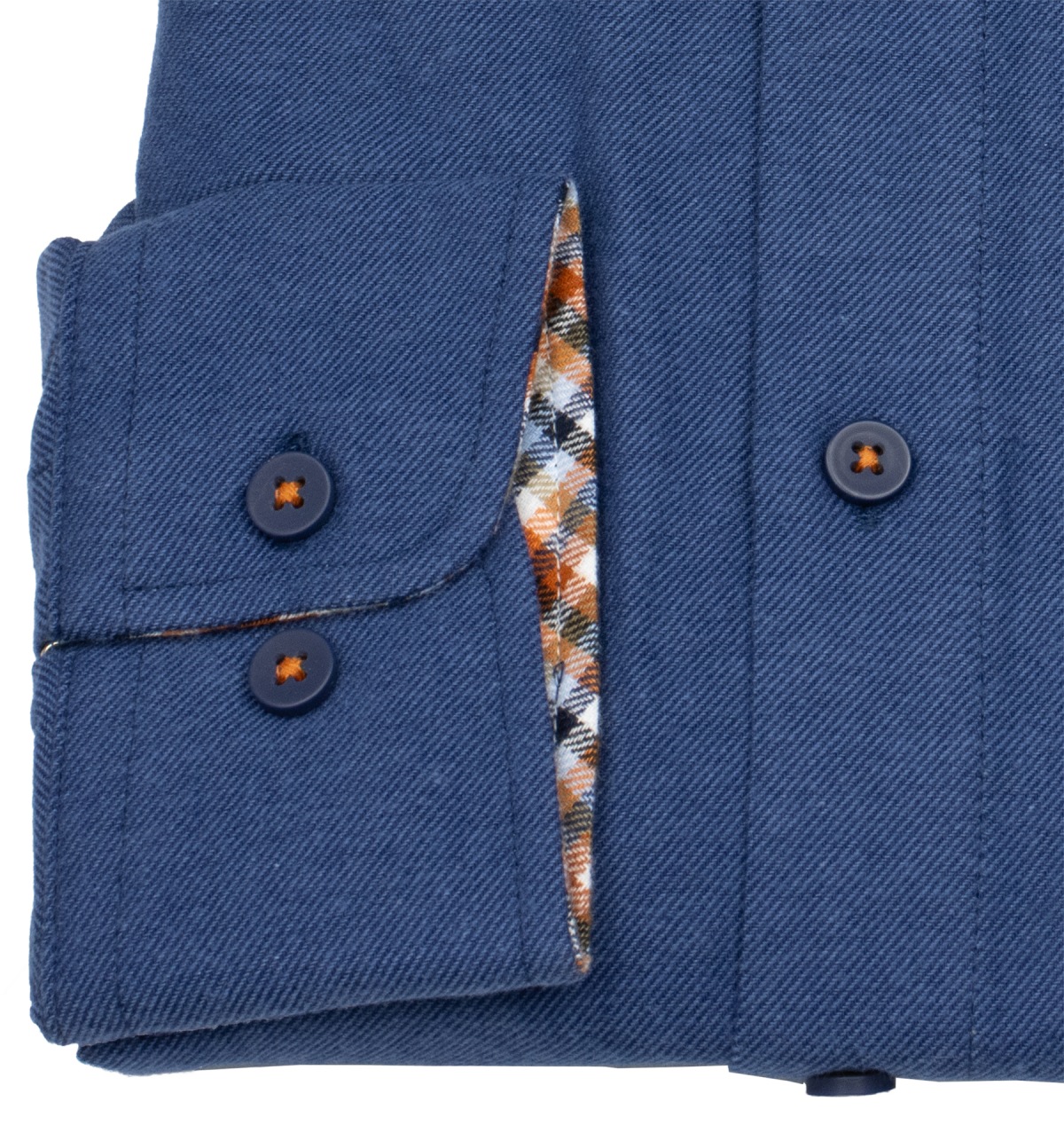 Redmond Flanellhemd - Comfort Fit - Button Down - blau - ohne OVP