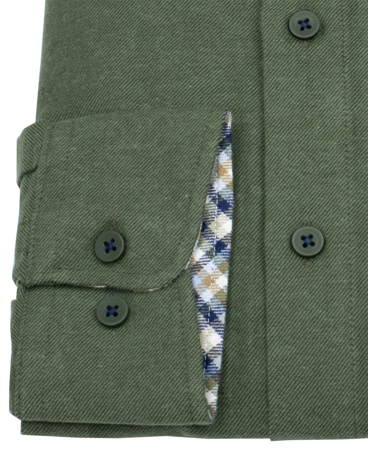 Redmond Flanellhemd - Comfort Fit - Button Down - grün - ohne OVP