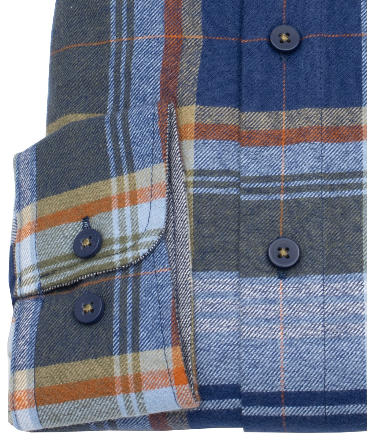 Redmond Flanellhemd - Comfort Fit - kariert - blau - ohne OVP