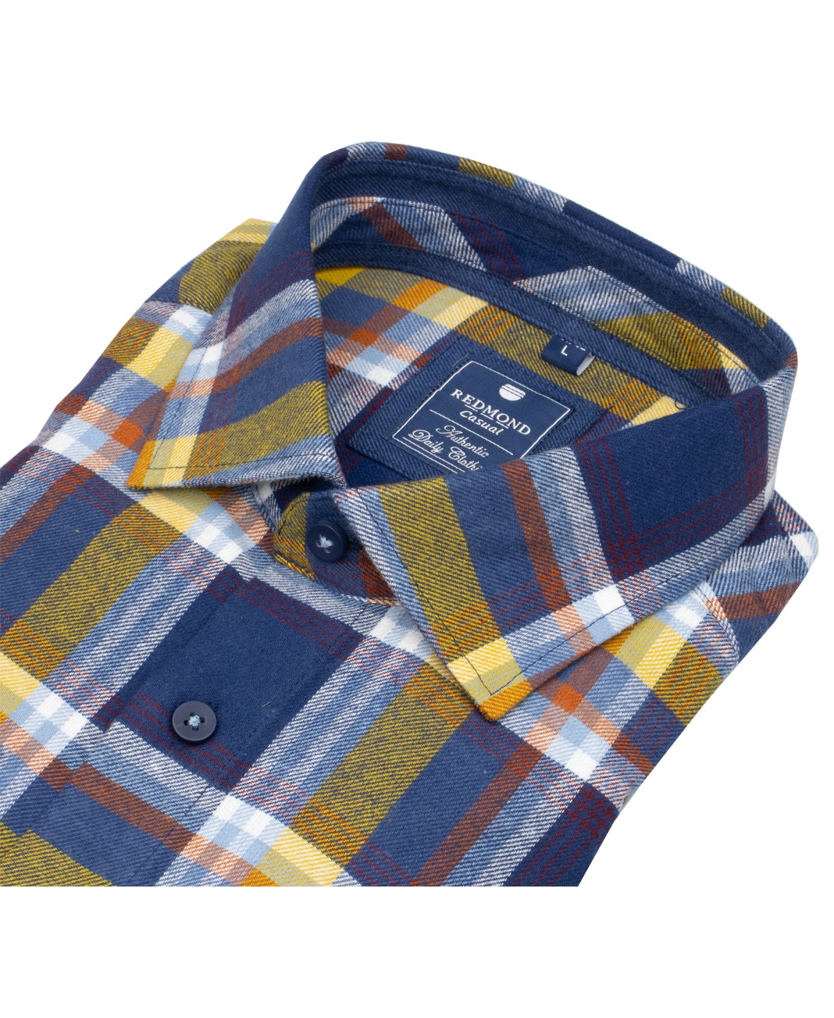 Redmond Flanellhemd - Comfort Fit - kariert - mehrfarbig - ohne OVP