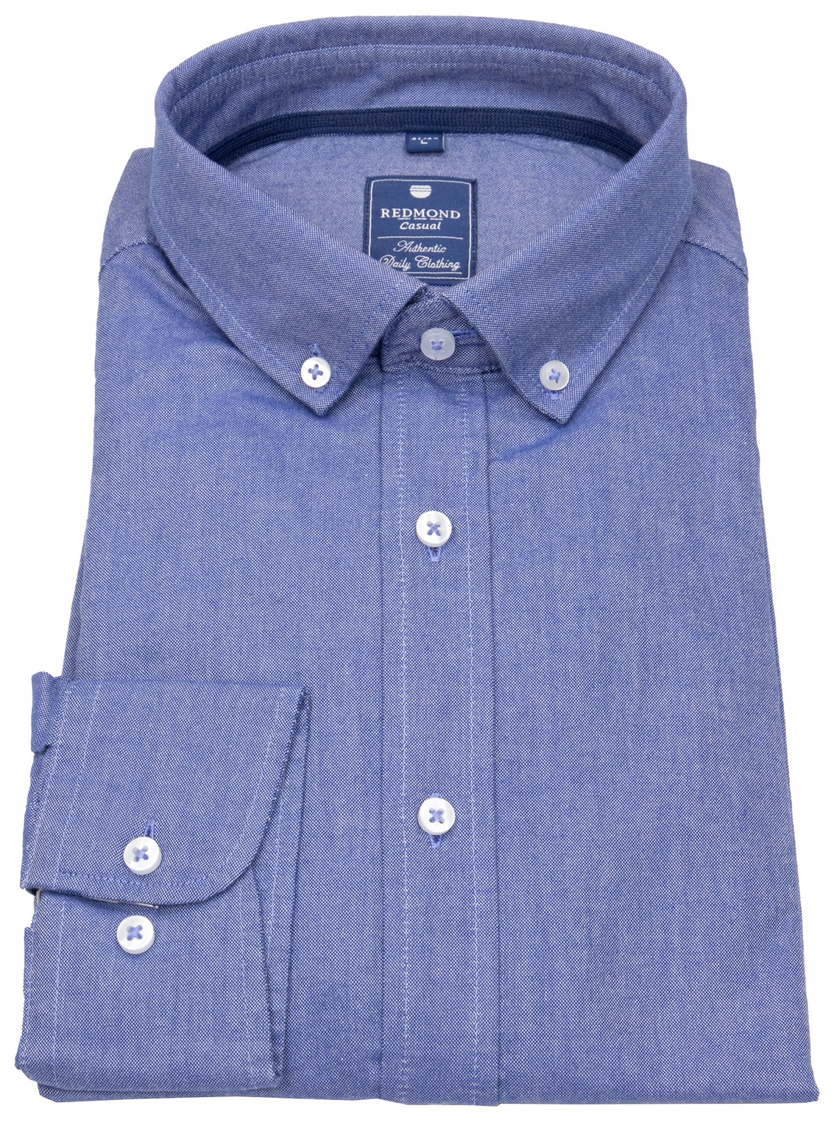 Redmond Hemd - Comfort Fit - Button Down Kragen - Oxford - blau - ohne OVP