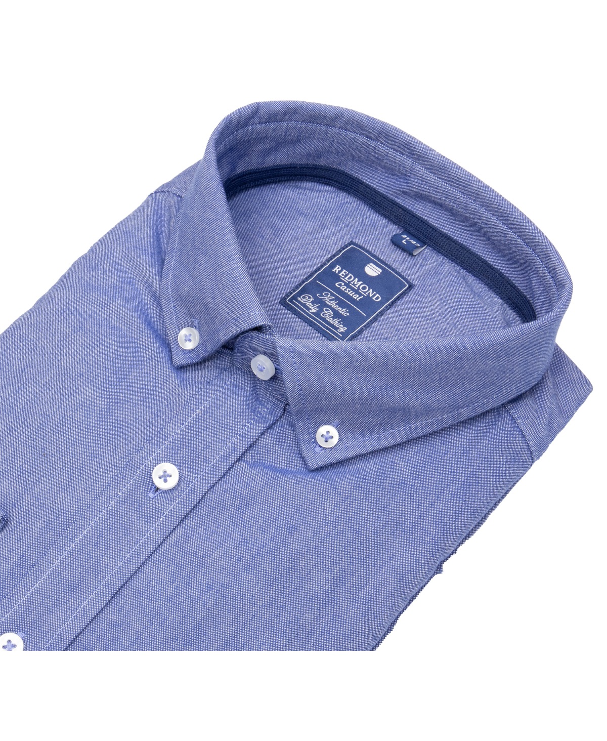 Redmond Hemd - Comfort Fit - Button Down Kragen - Oxford - blau - ohne OVP