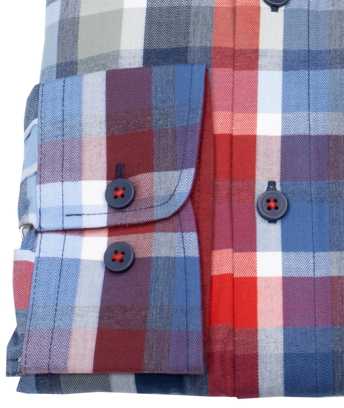 Redmond Hemd - Comfort Fit - kariert - rot - ohne OVP