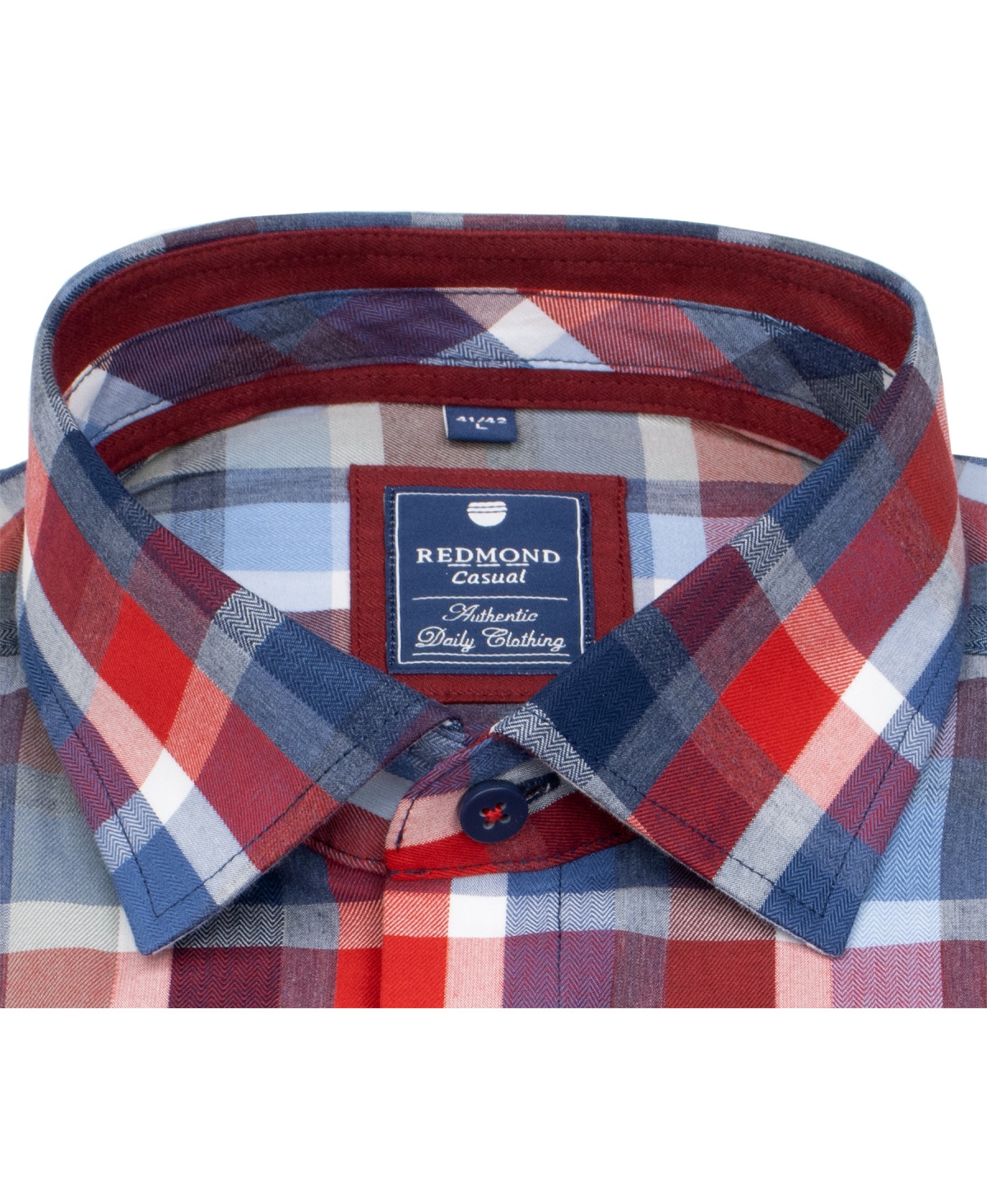 Redmond Hemd - Comfort Fit - kariert - rot - ohne OVP