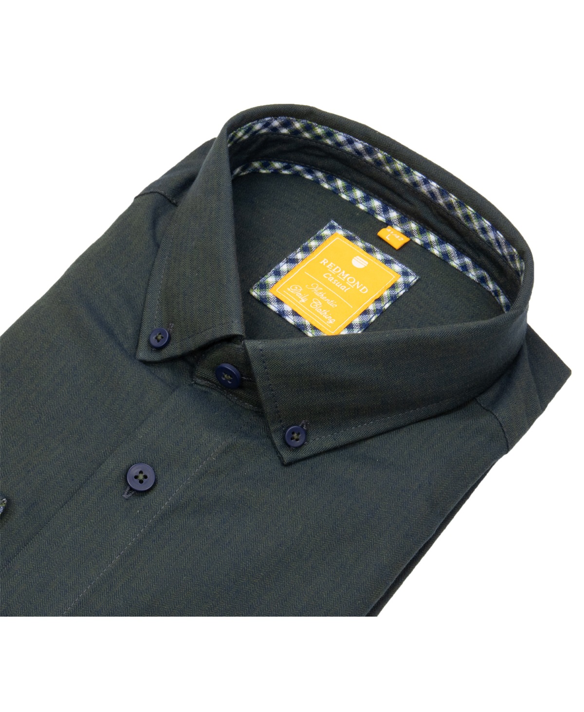 Redmond Hemd - Modern Fit - Button Down Kragen - Casual - grün - ohne OVP